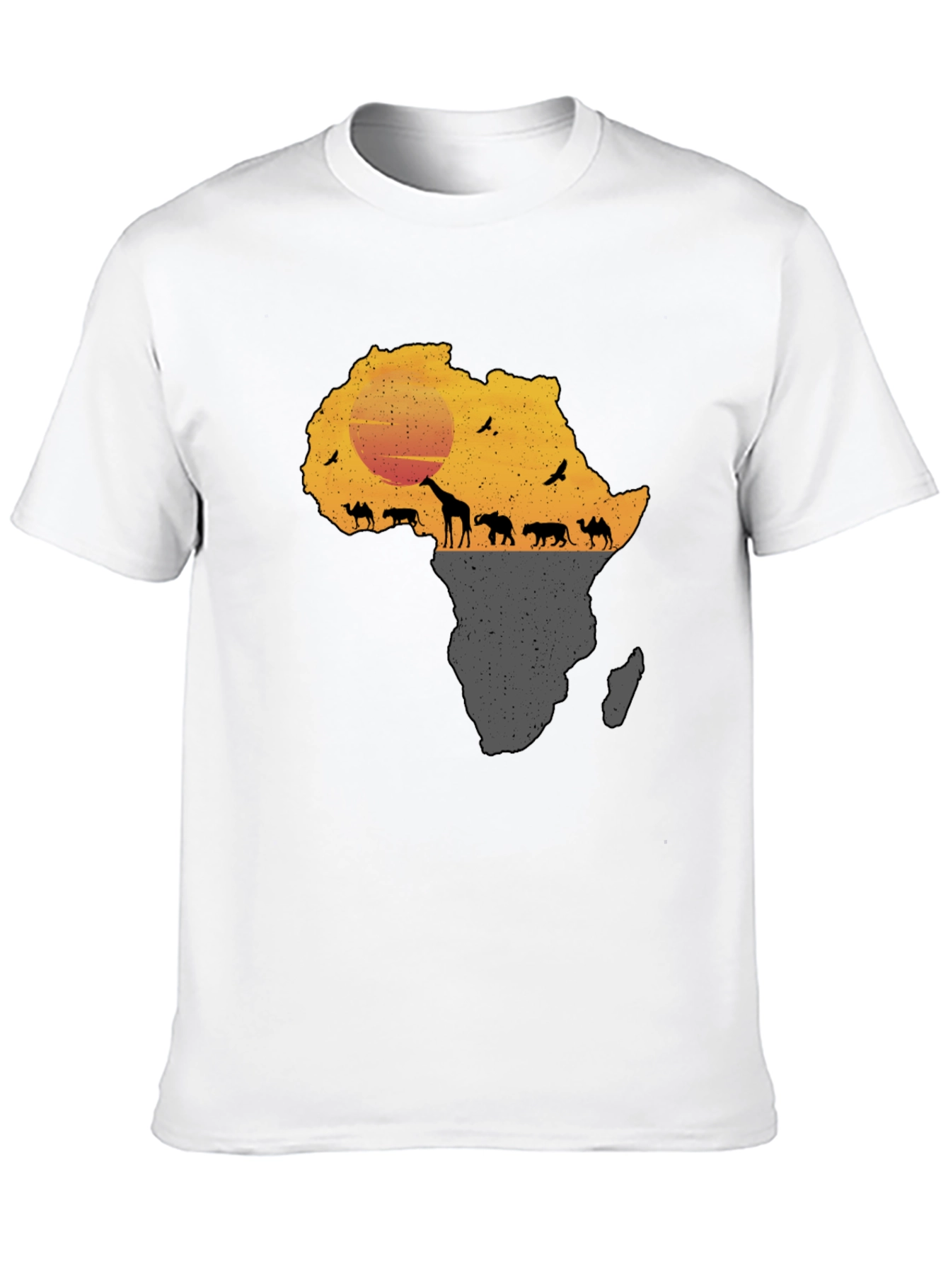 African Safari Silhouette Graphic Tee