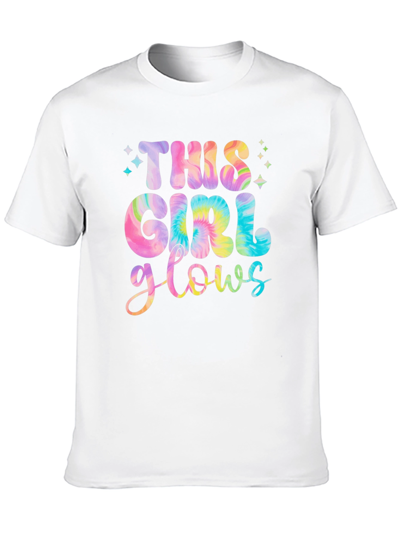 This Girl Glows Tie-Dye Graphic Tee