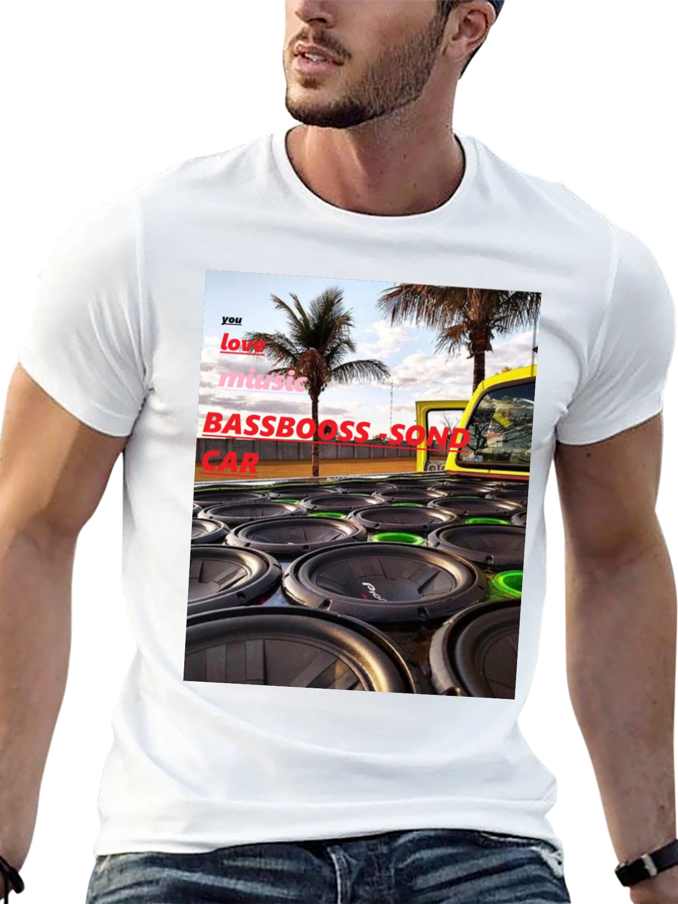 Bass Boost Sound Car T-Shirt