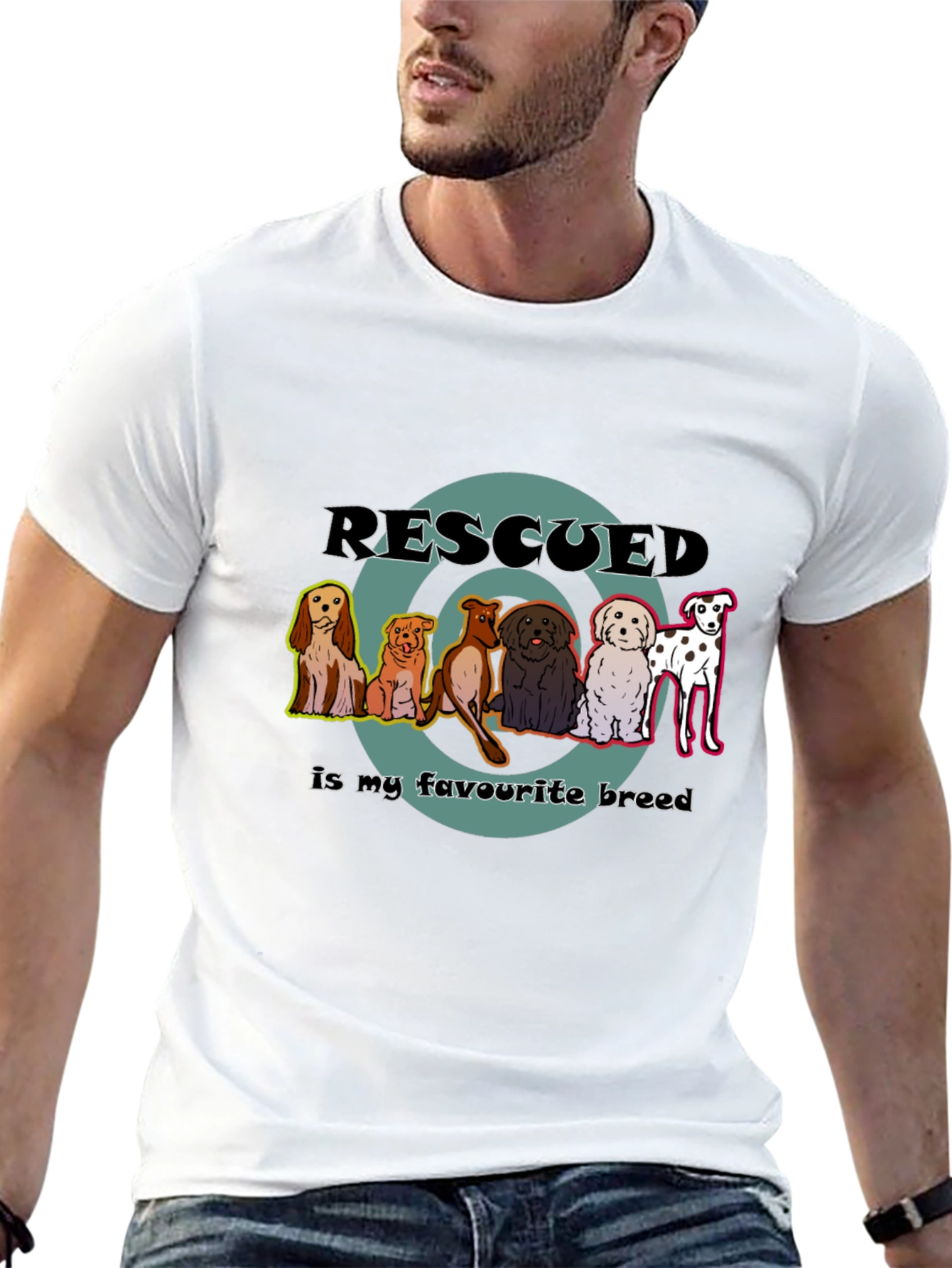 Rescued Dogs T-Shirt - Favorite Breed Tee