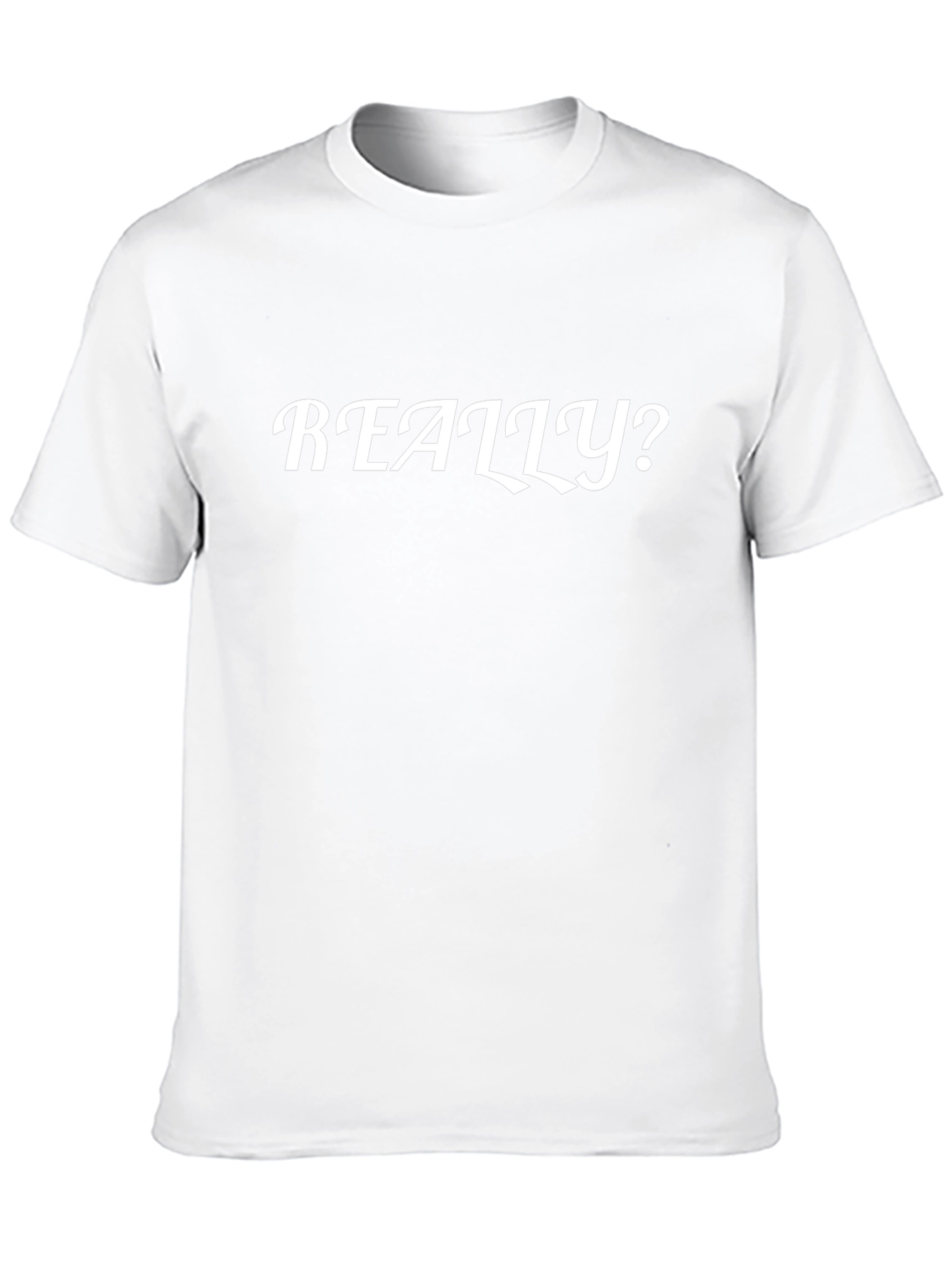 Really? Graphic Tee - Mens Black Cotton T-Shirt