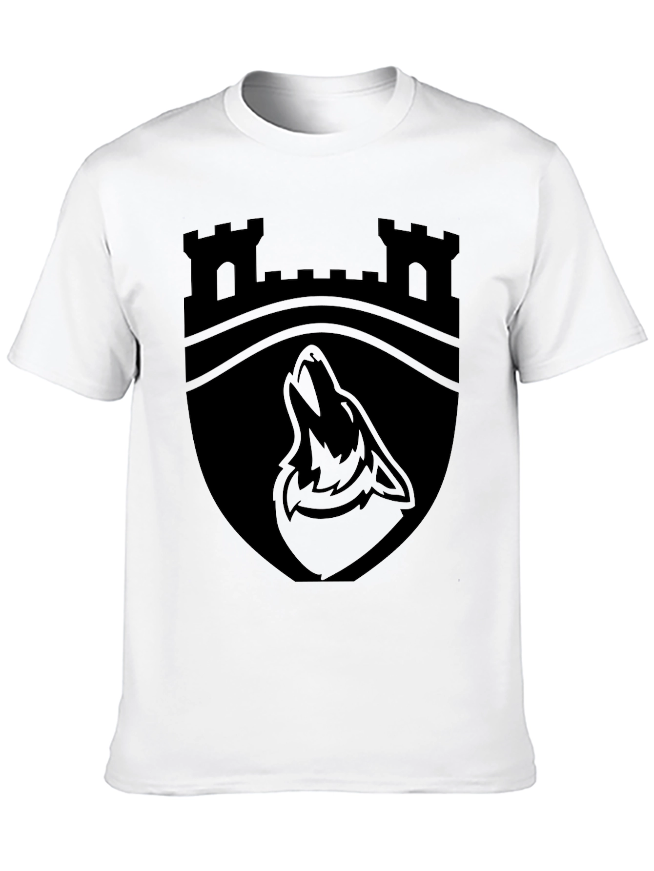 Castle Wolf Crest Black T-Shirt