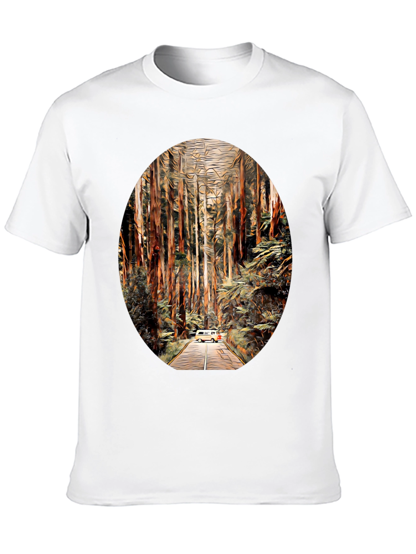 Van Life Forest T-Shirt - Adventure Awaits!