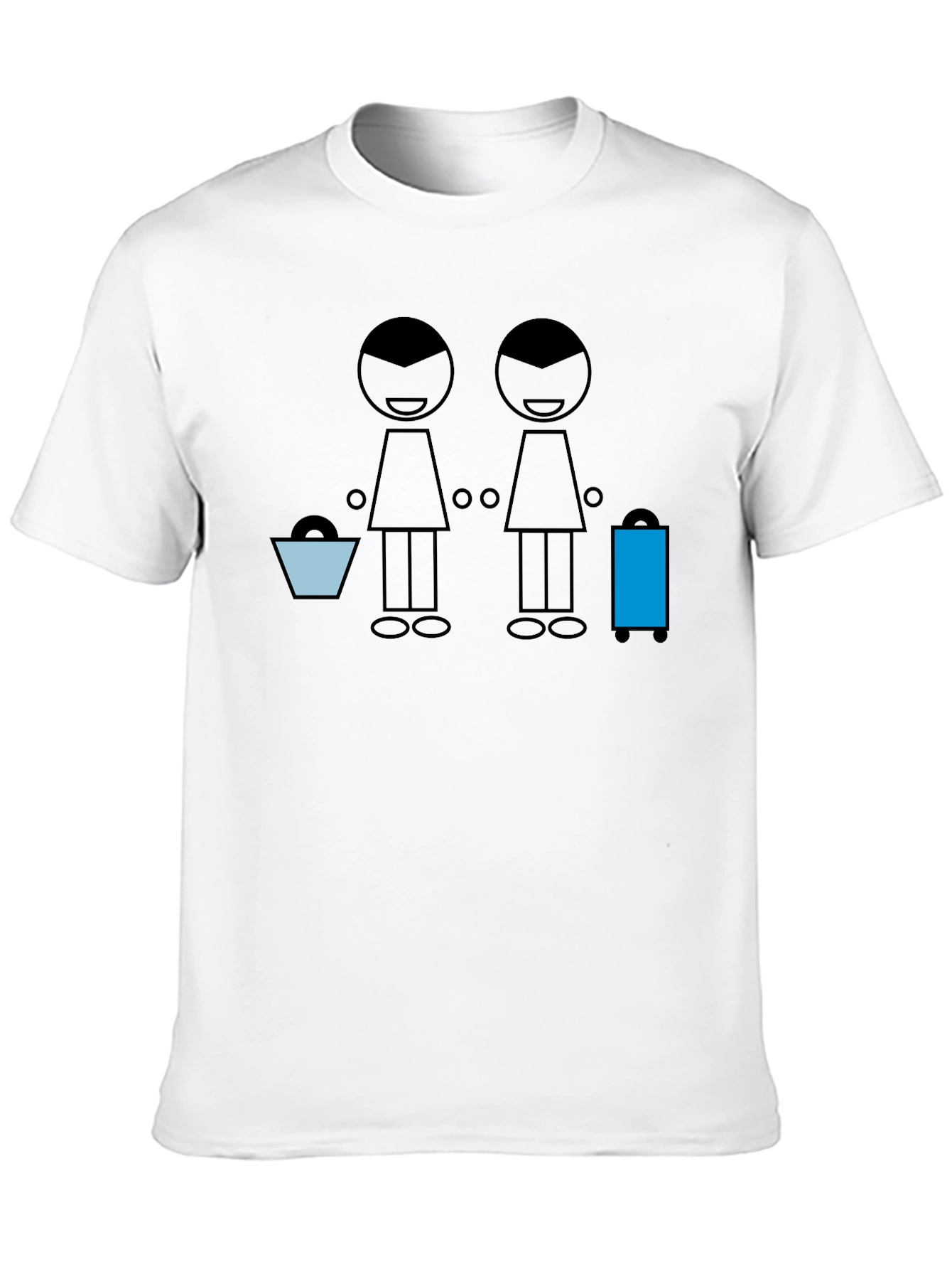 Stick Figure Travelers Graphic Tee