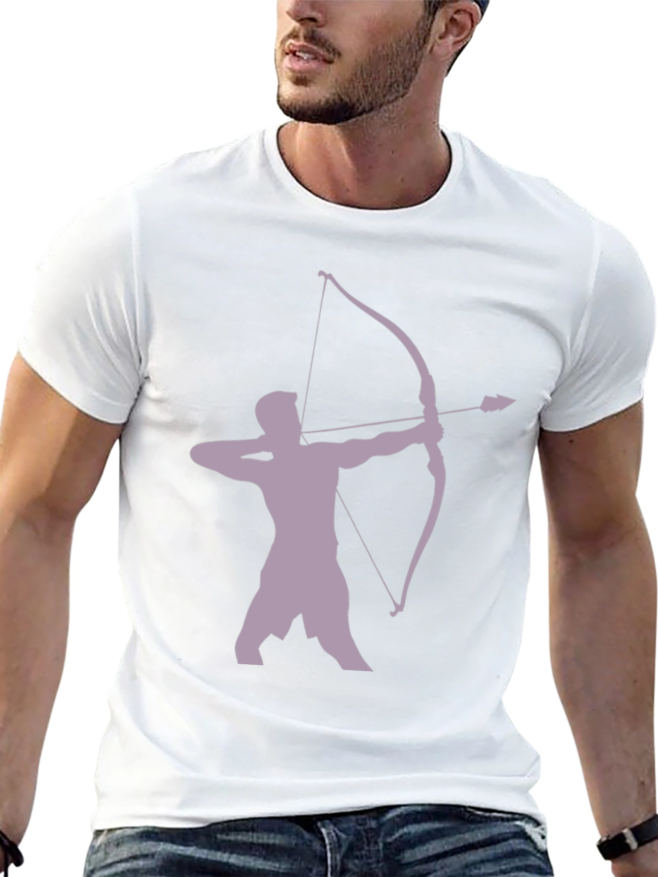 Archer Silhouette Graphic Tee - Black