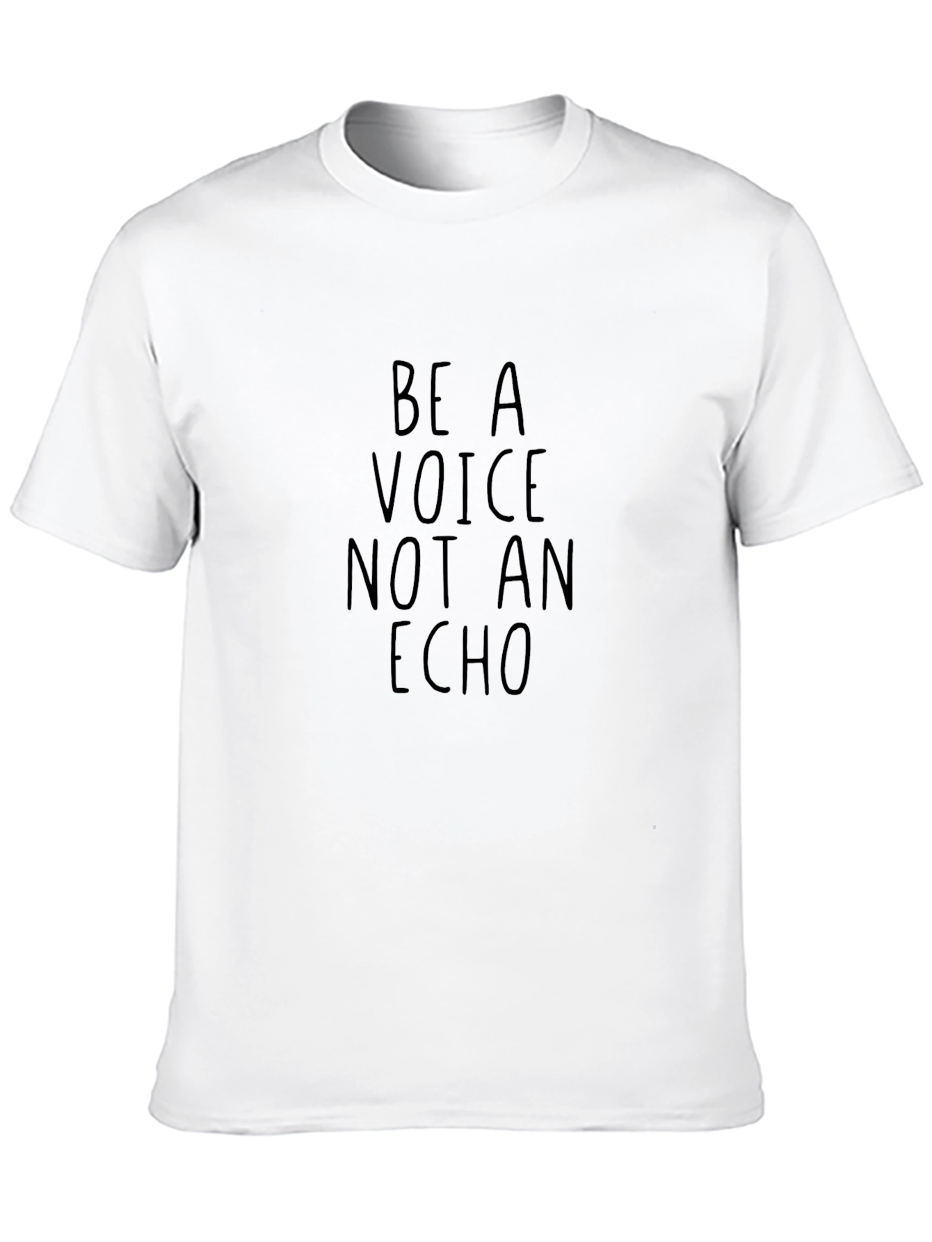 Be A Voice Tee - Motivational Black T-Shirt