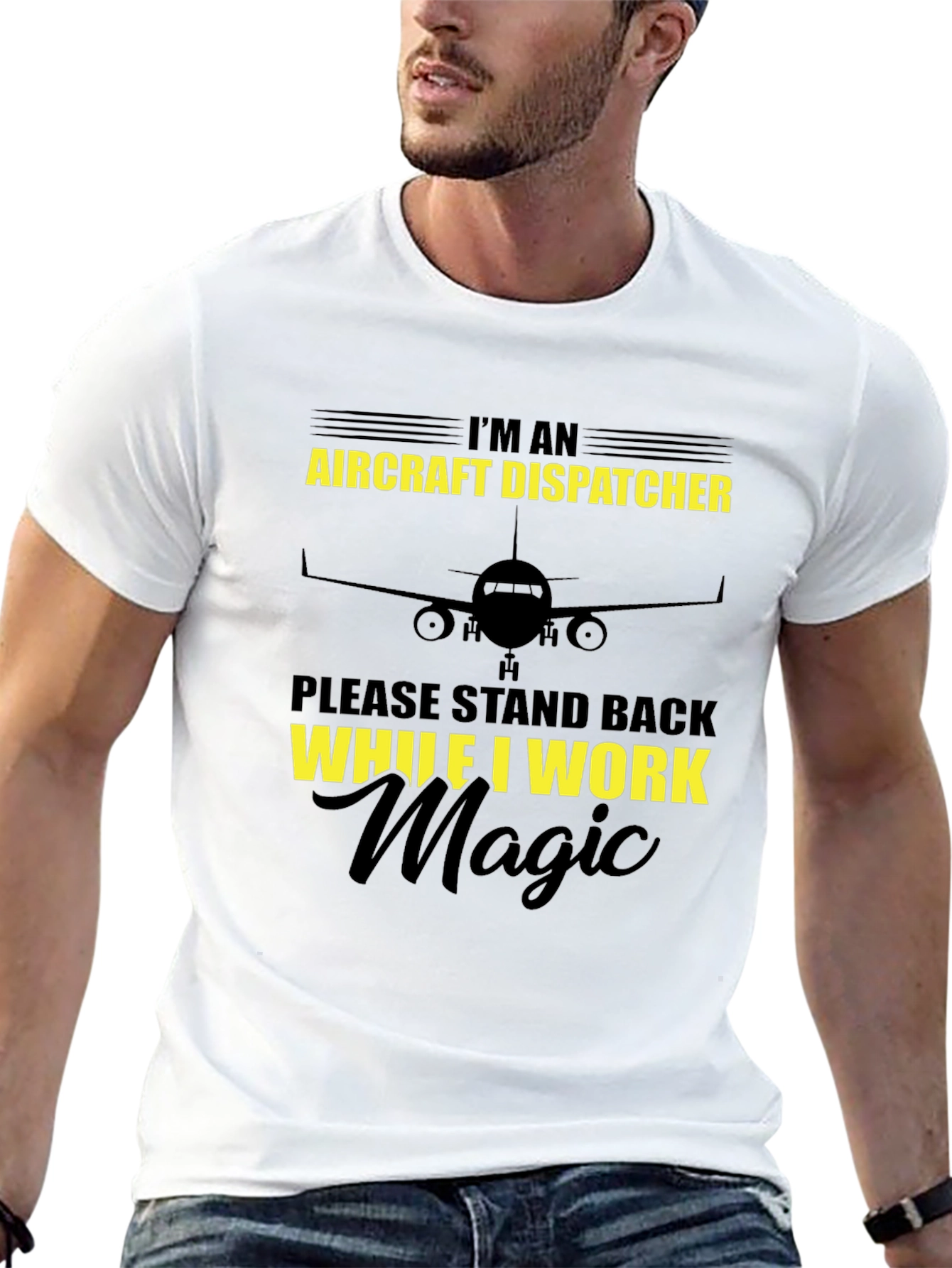 Aircraft Dispatcher T-Shirt: I Work Magic!