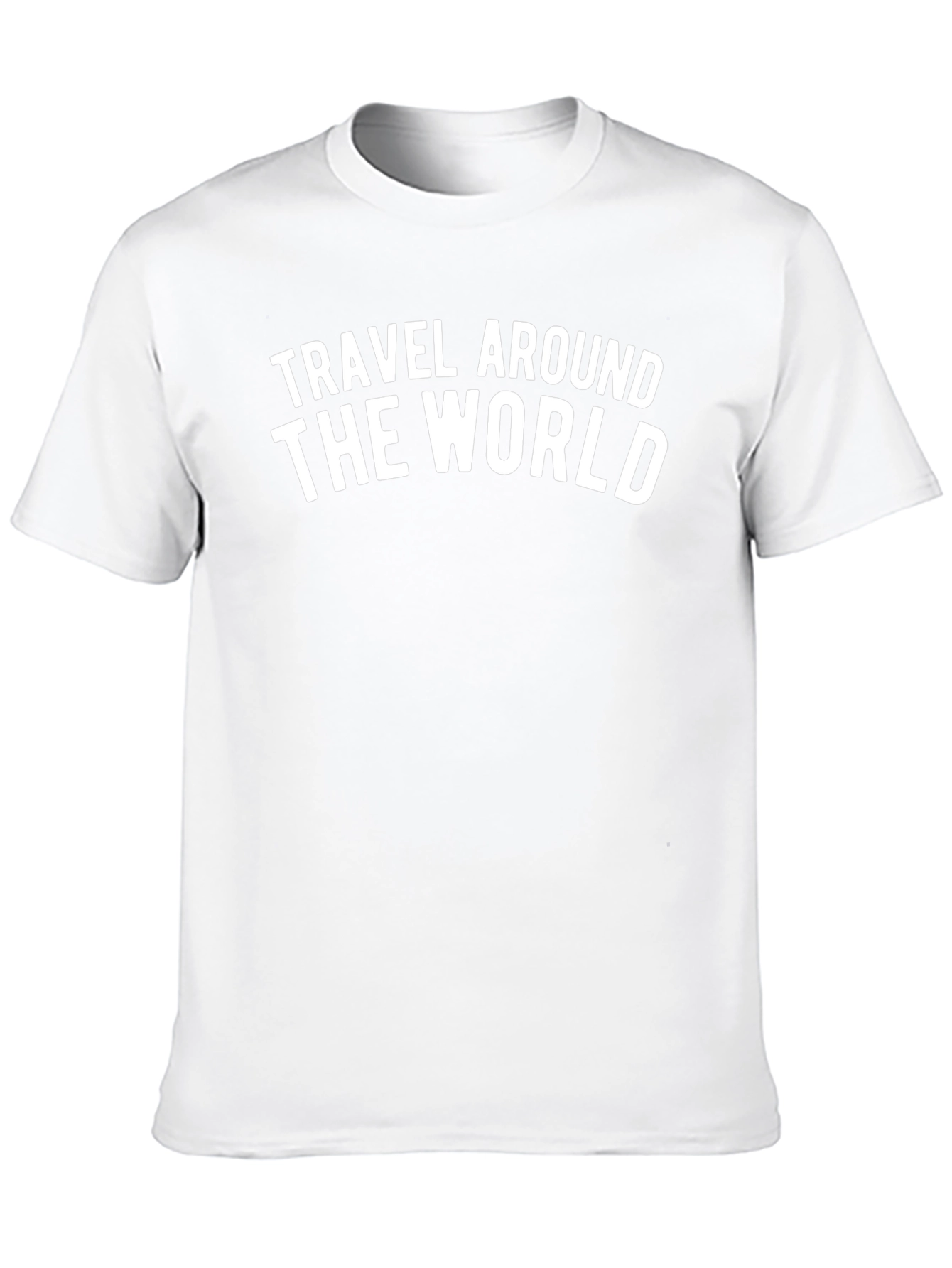 Travel Around the World Black Graphic Tee