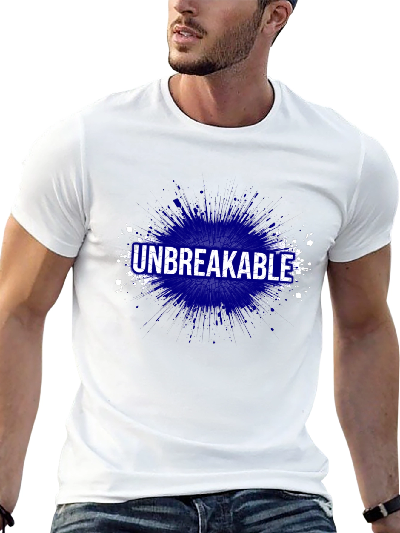 Unbreakable Graphic Print T-Shirt - Black