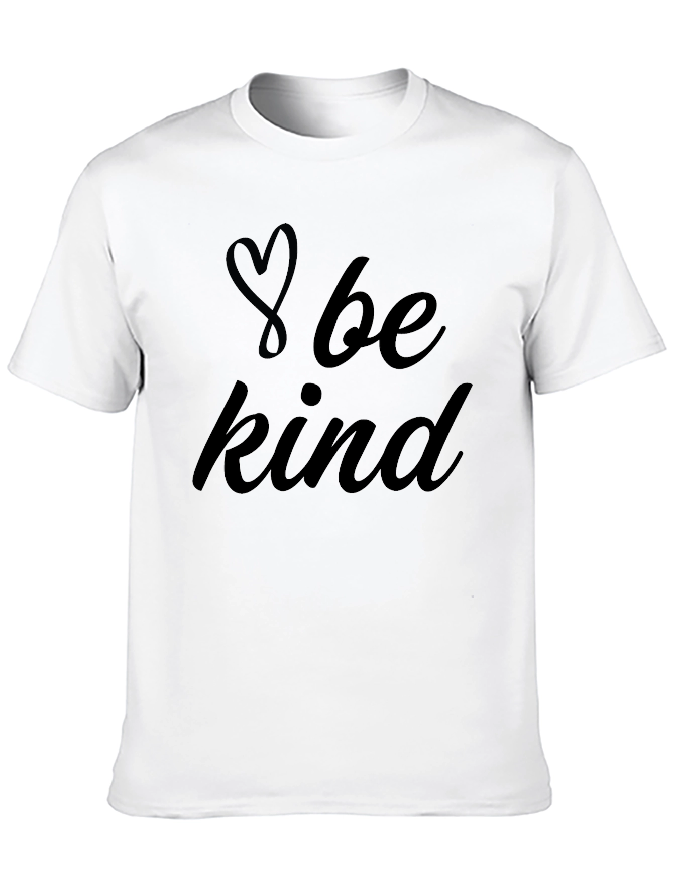 Be Kind Heart Graphic Tee - Black