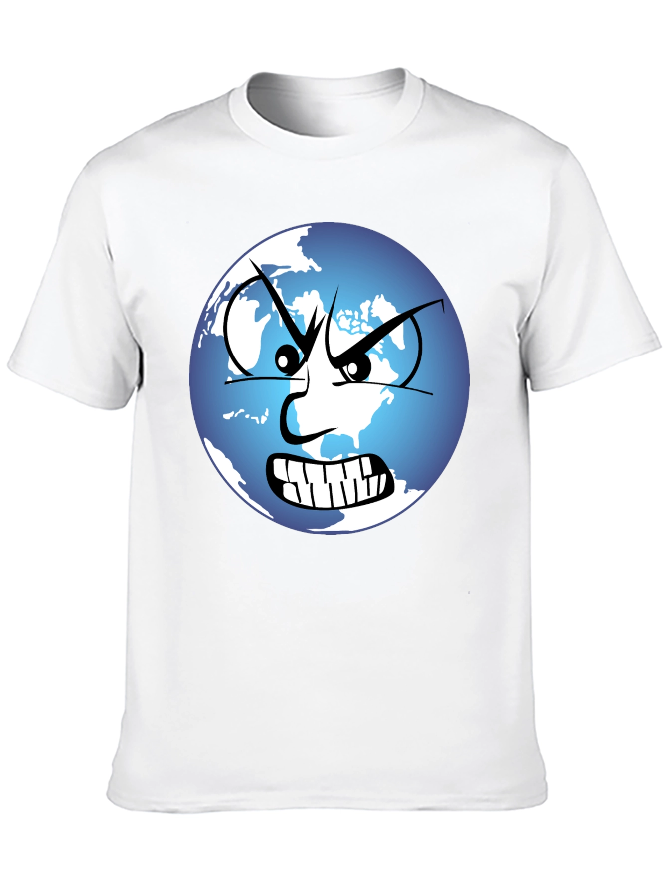Angry Earth Graphic Tee - Black