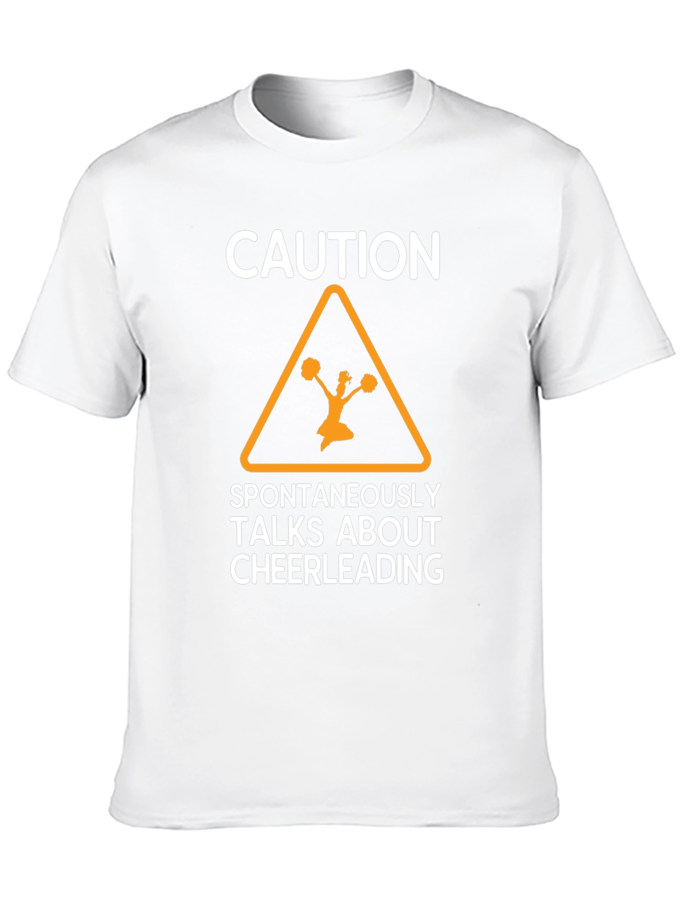 Caution Cheerleading Graphic Tee