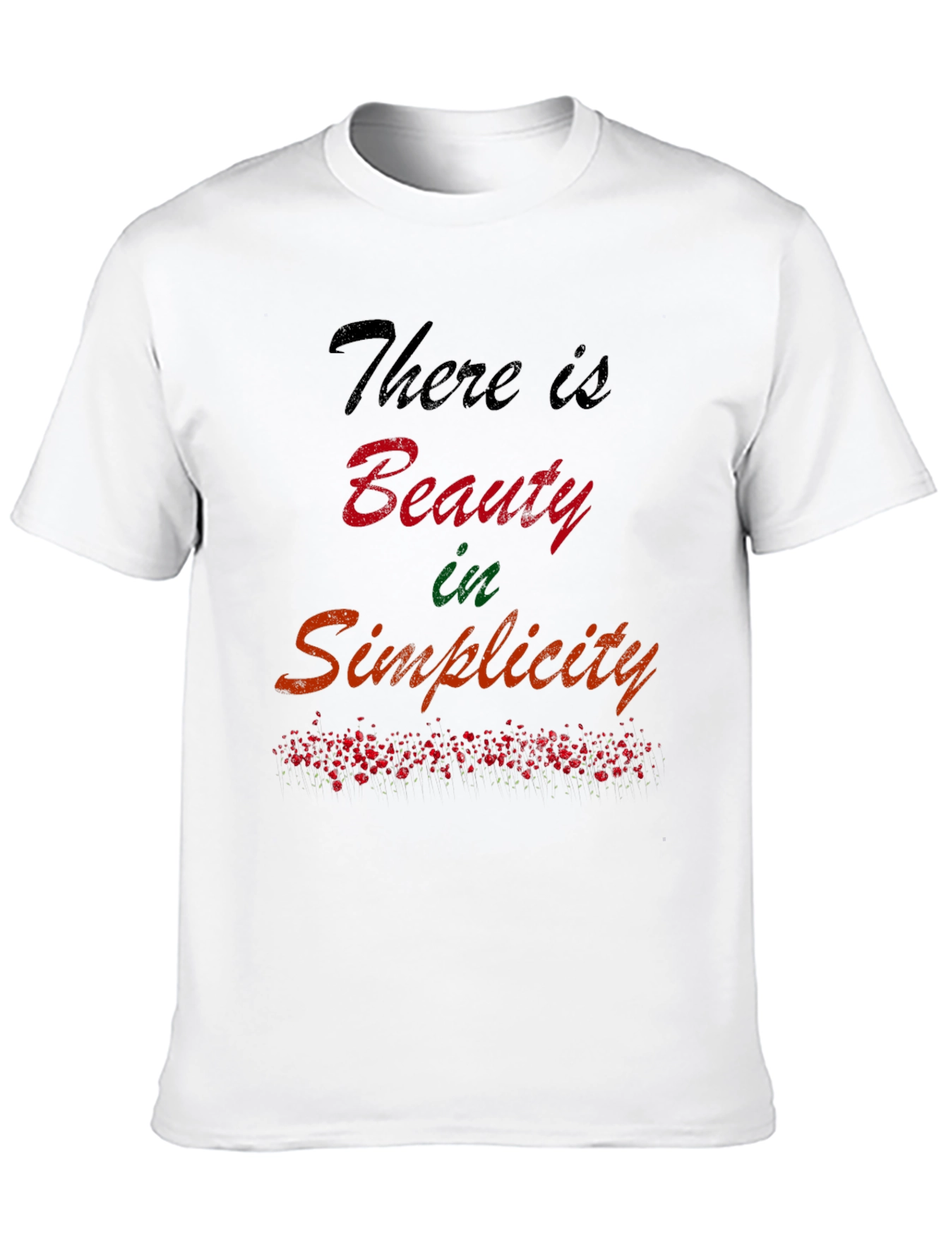 Beauty in Simplicity Graphic Tee - Black
