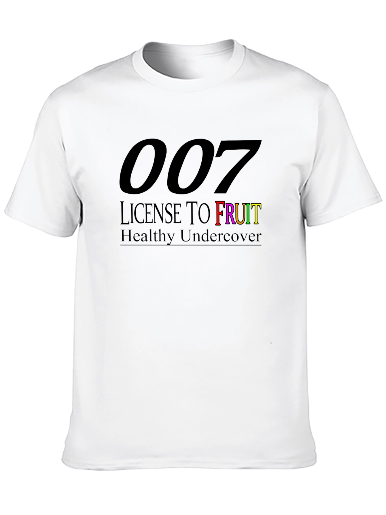 007 License To Fruit Black T-Shirt