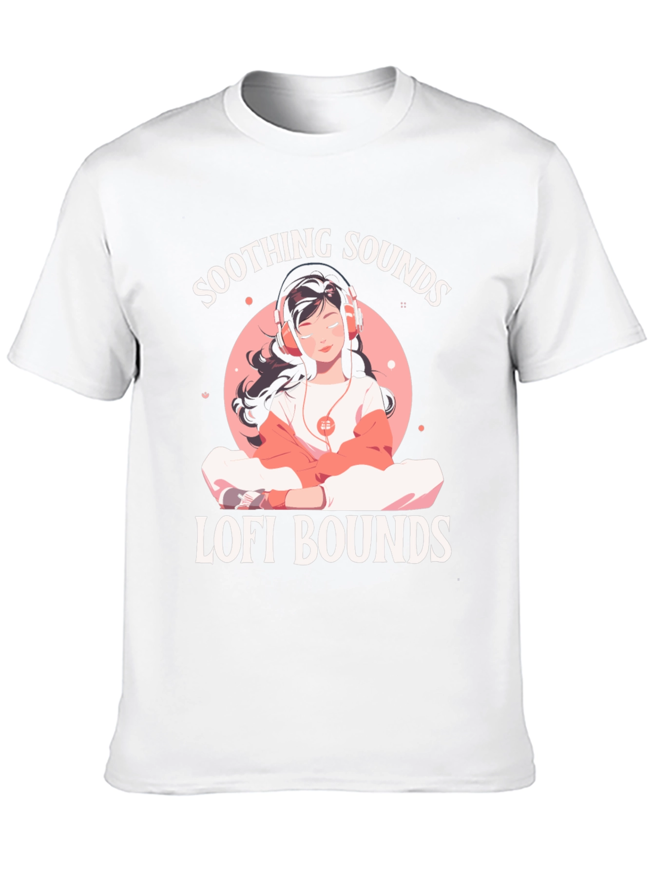 Soothing Sounds Lofi Bounds Black T-Shirt