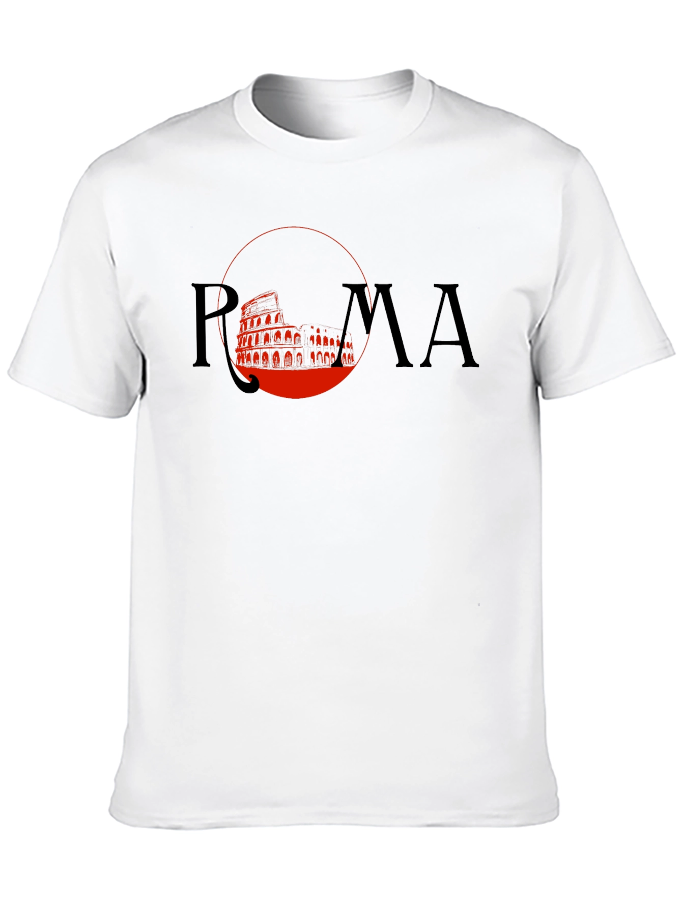 Roma Colosseum Graphic T-Shirt - Black