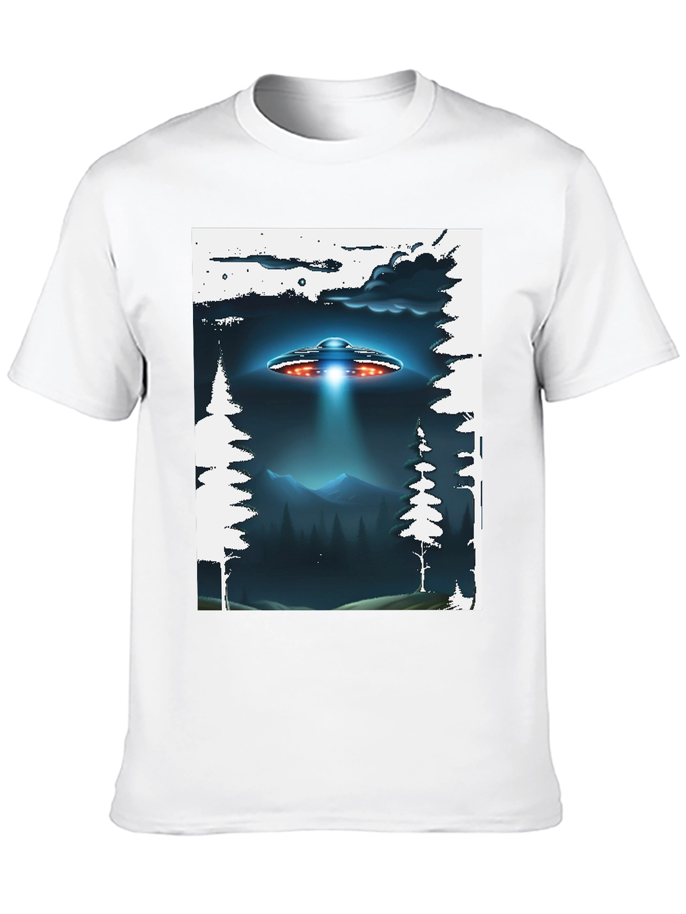 UFO Abduction Graphic T-Shirt