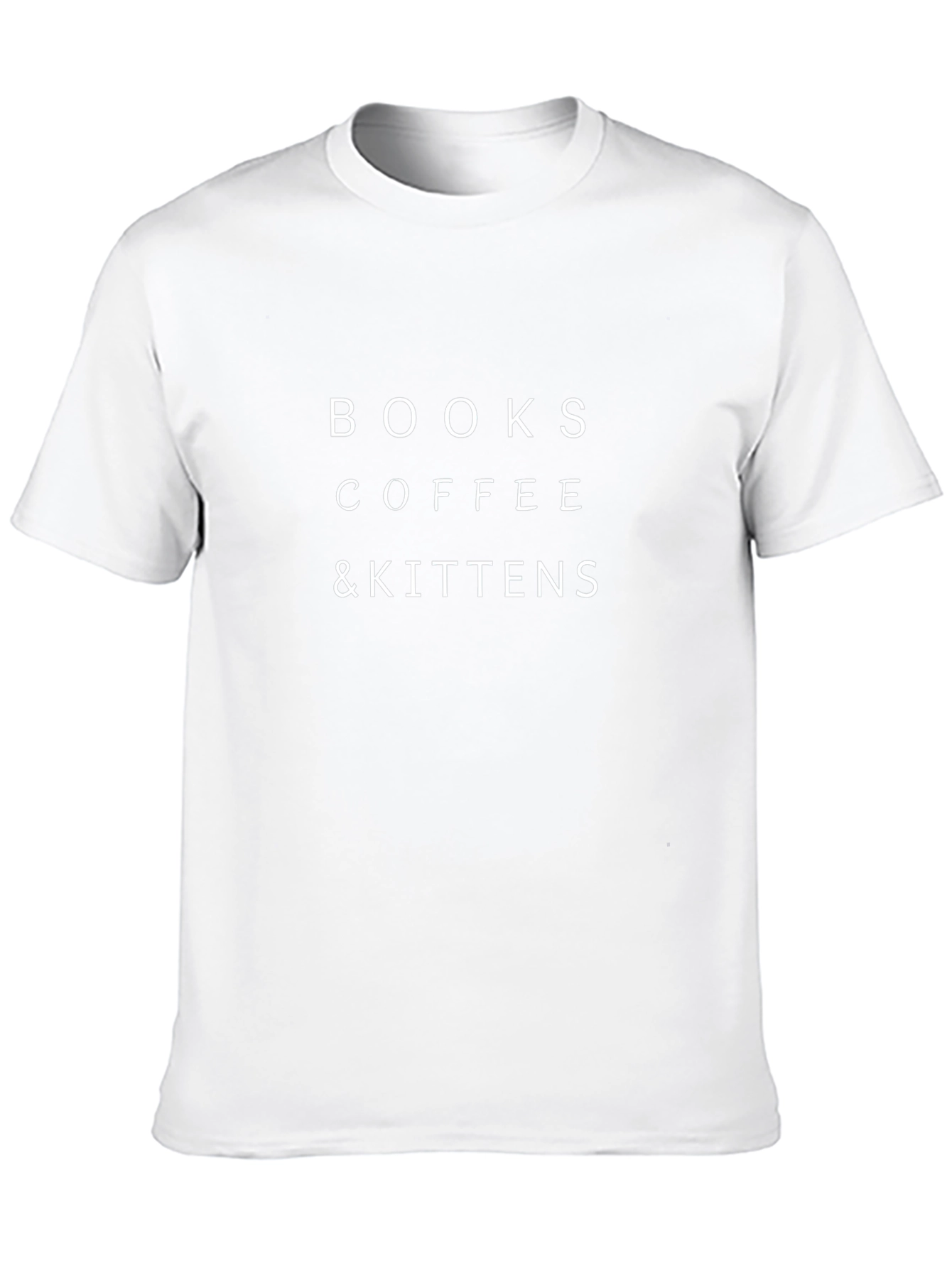 Books Coffee & Kittens Graphic Tee - Black