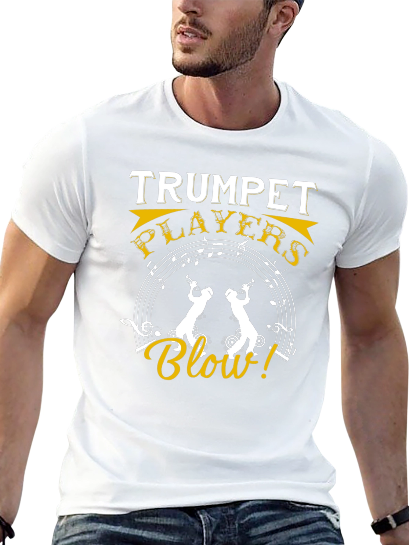 Trumpet Players Blow! Graphic T-Shirt