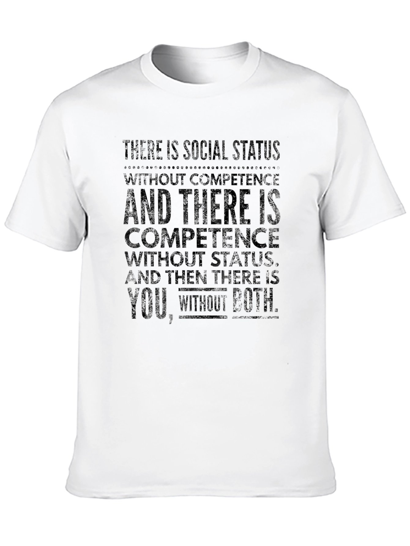 Social Status Competence Graphic Tee - Black