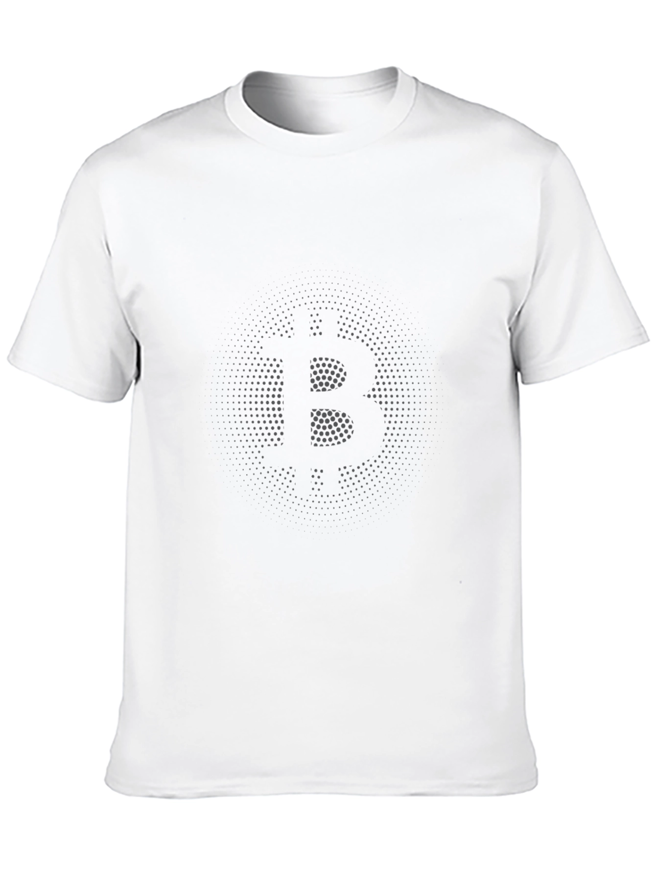 Bitcoin Dot Matrix Graphic Black T-Shirt