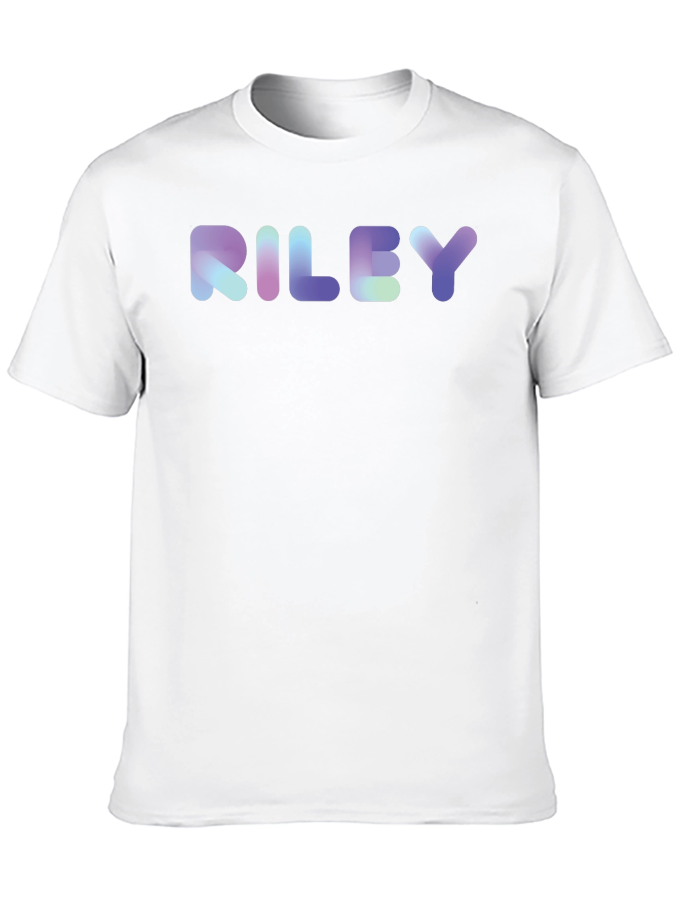 RILEY Gradient Graphic Tee - Stylish Cotton Blend Shirt