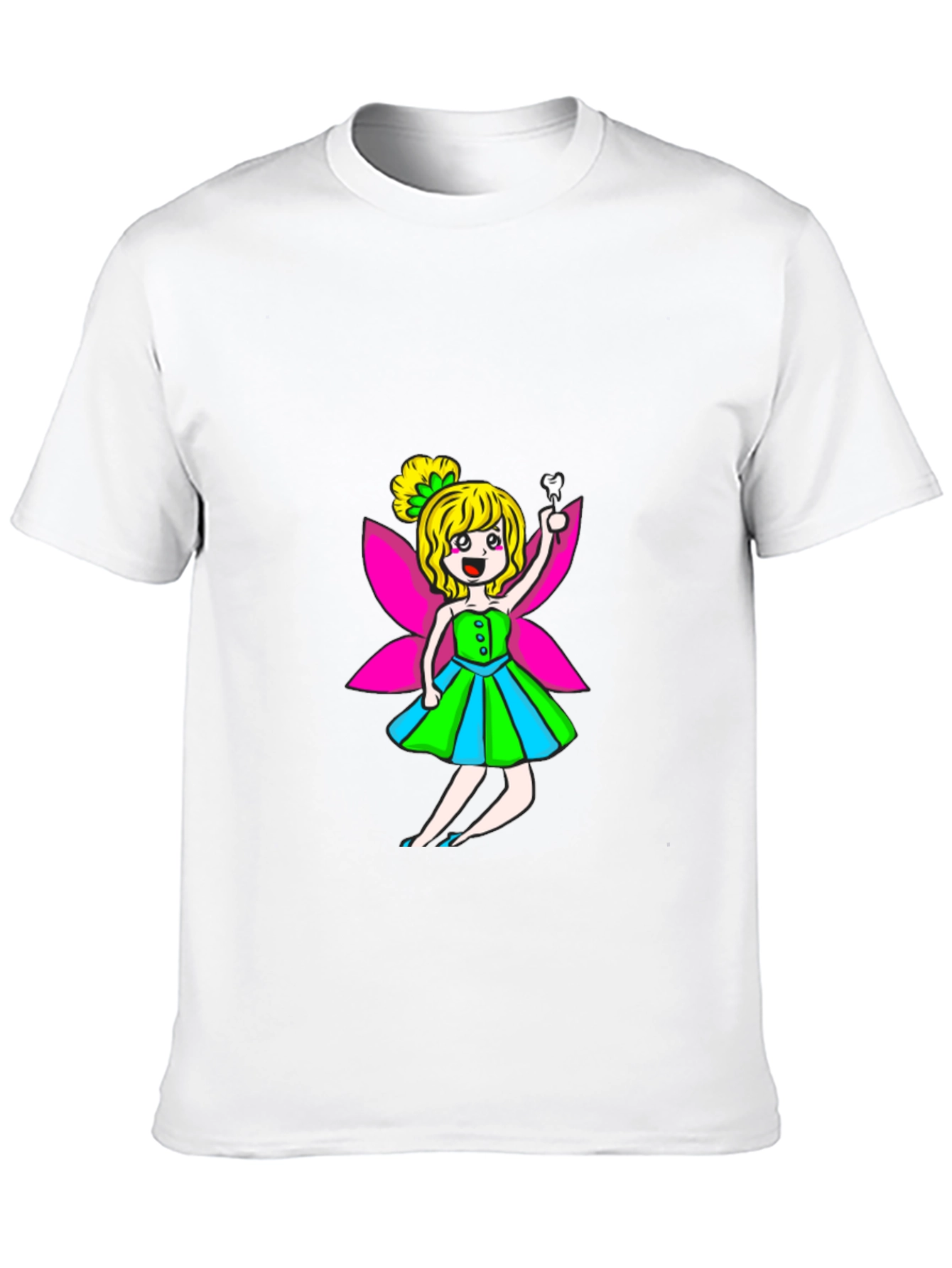 Tooth Fairy Graphic Tee - Black Cotton Blend