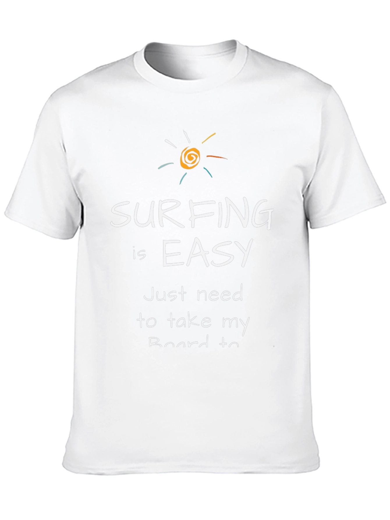 Surfing is Easy Mens Graphic Tee