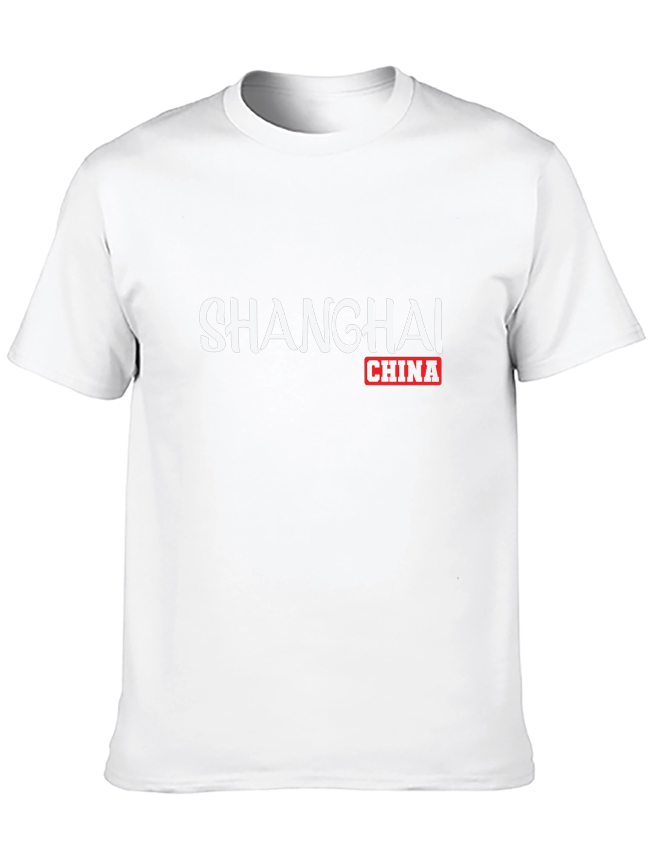 Shanghai China Graphic Tee - Black Cotton T-Shirt