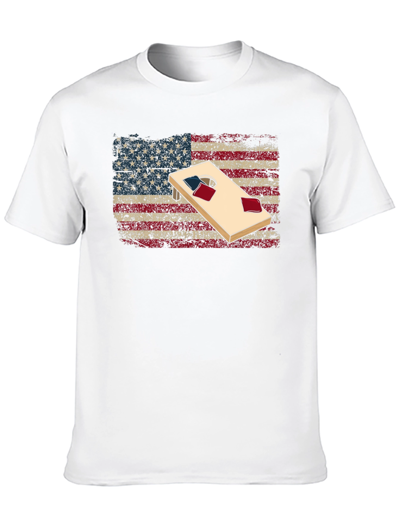 American Flag Cornhole T-Shirt