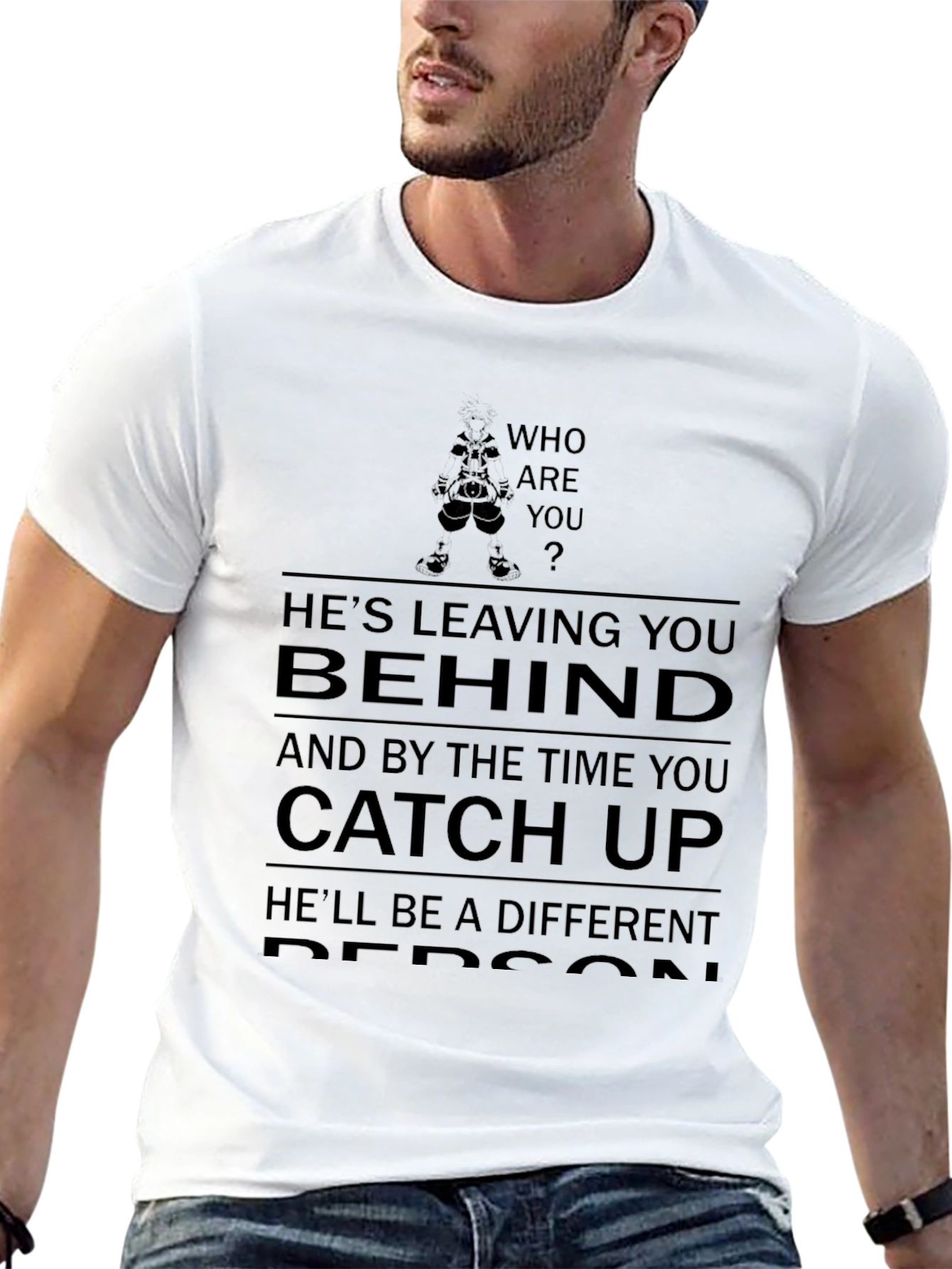 Who are you T-shirt - Leaving you behind
