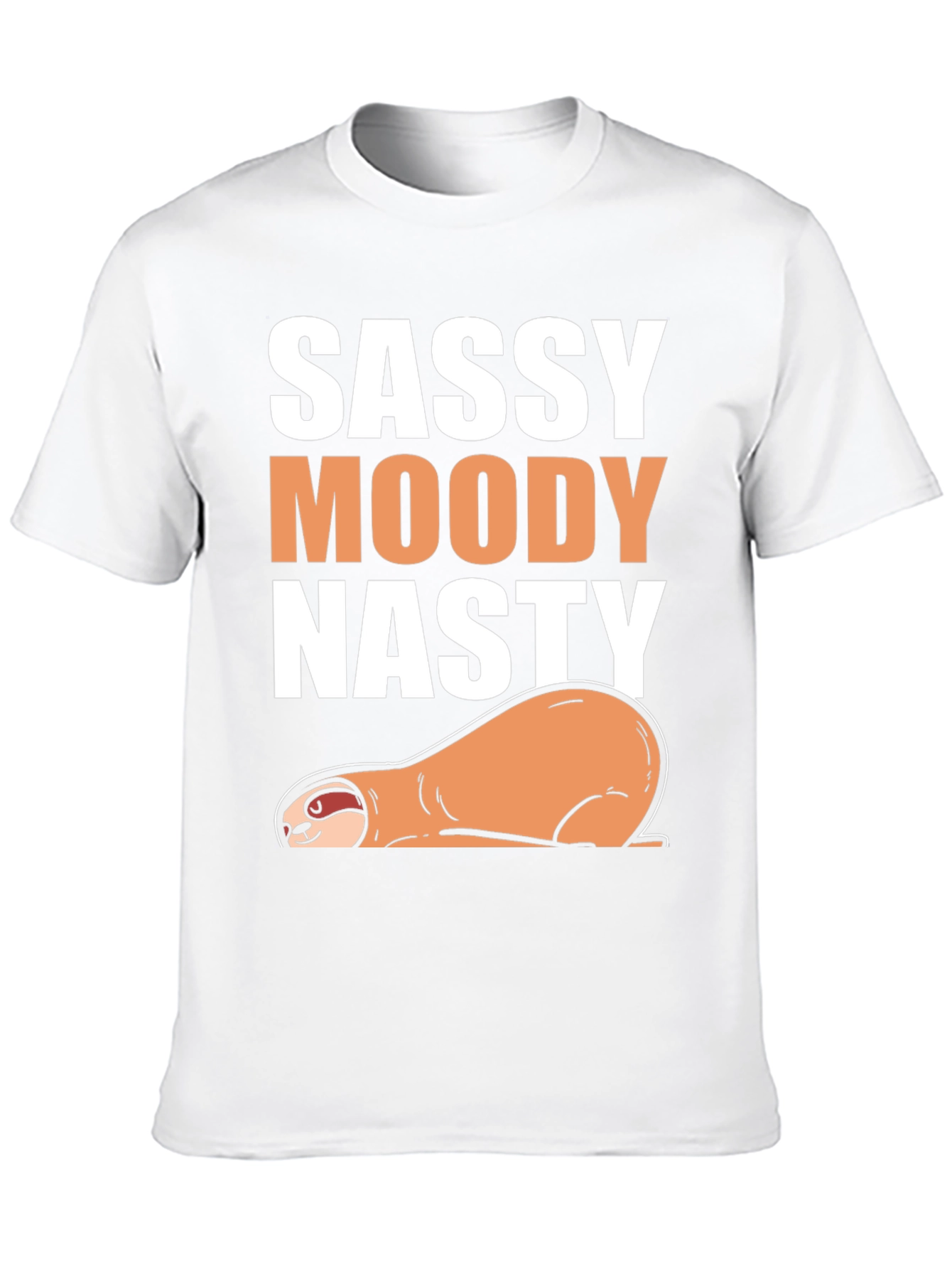 Sassy Moody Nasty Sloth Graphic Tee
