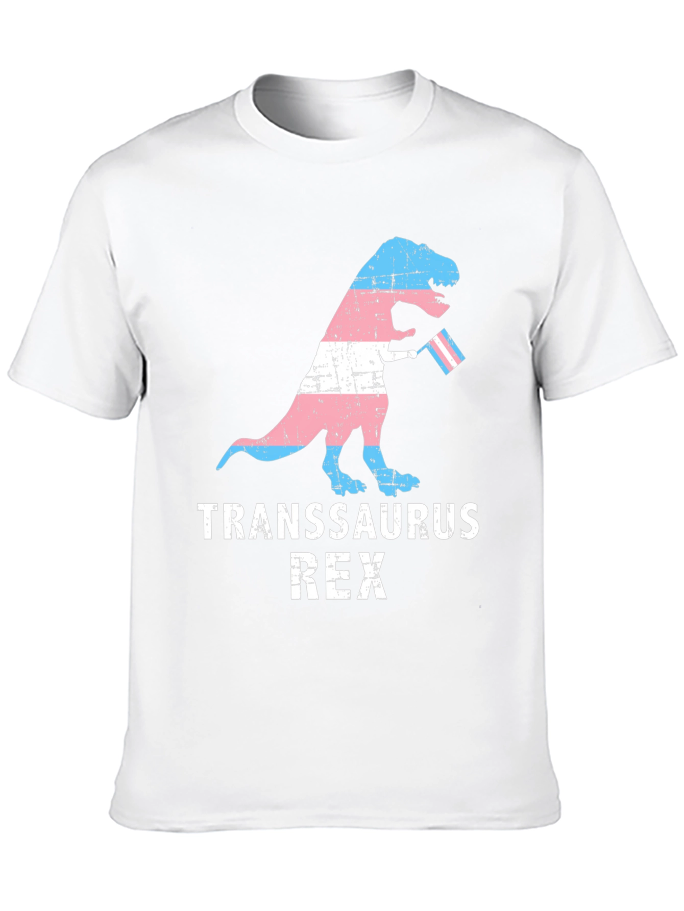 Transsaurus Rex T-Shirt - LGBTQ+ Pride Dinosaur Tee