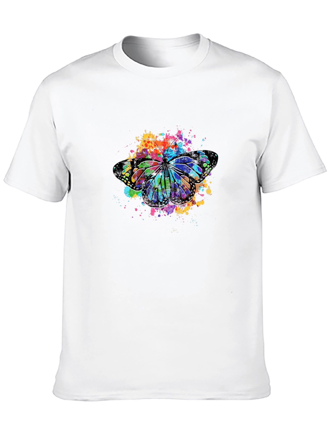 Butterfly Splash Black T-Shirt