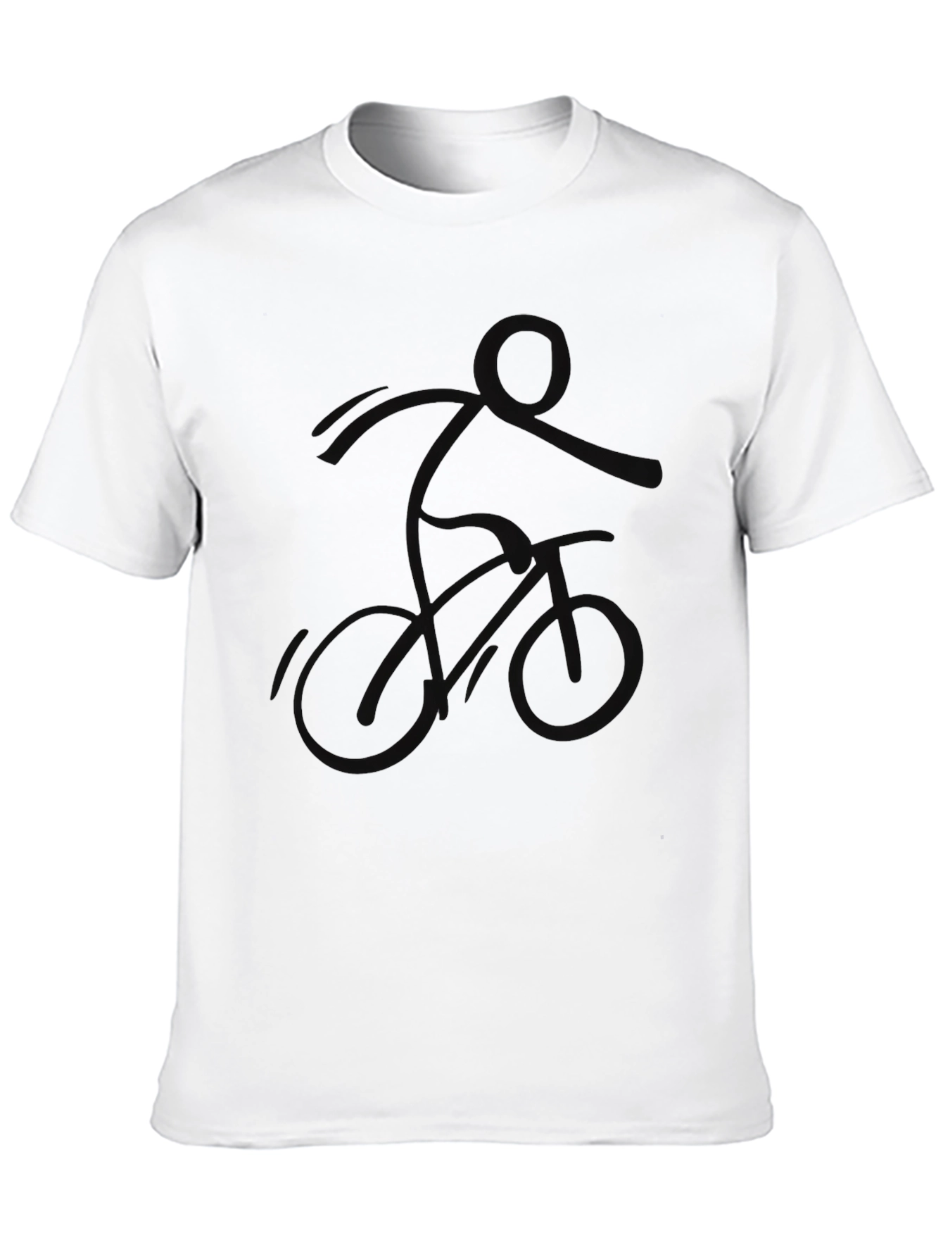 Black BMX Rider Graphic Tee