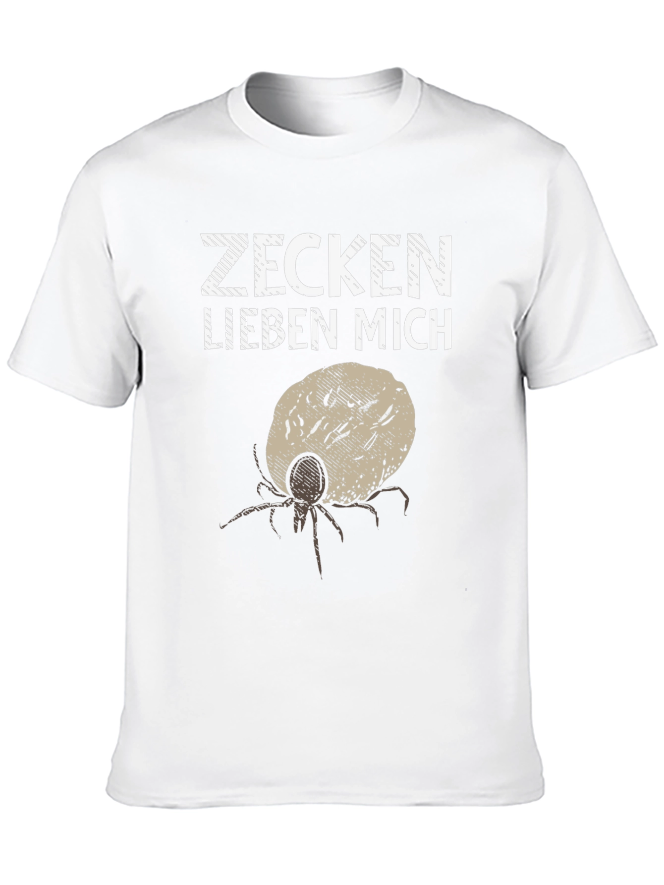 Zecken Lieben Mich Funny Tick Graphic Tee