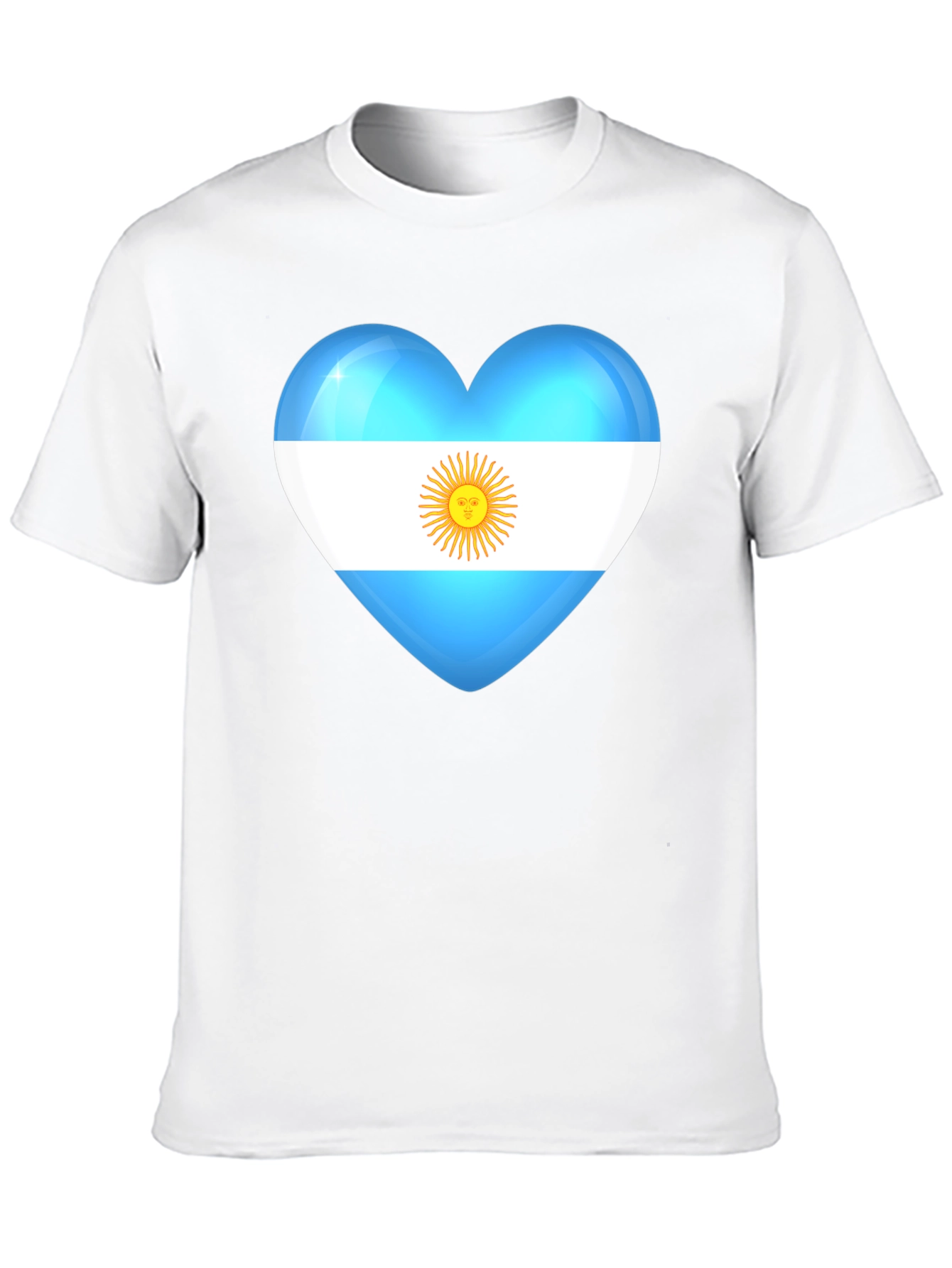 Argentina Heart Flag Graphic T-Shirt