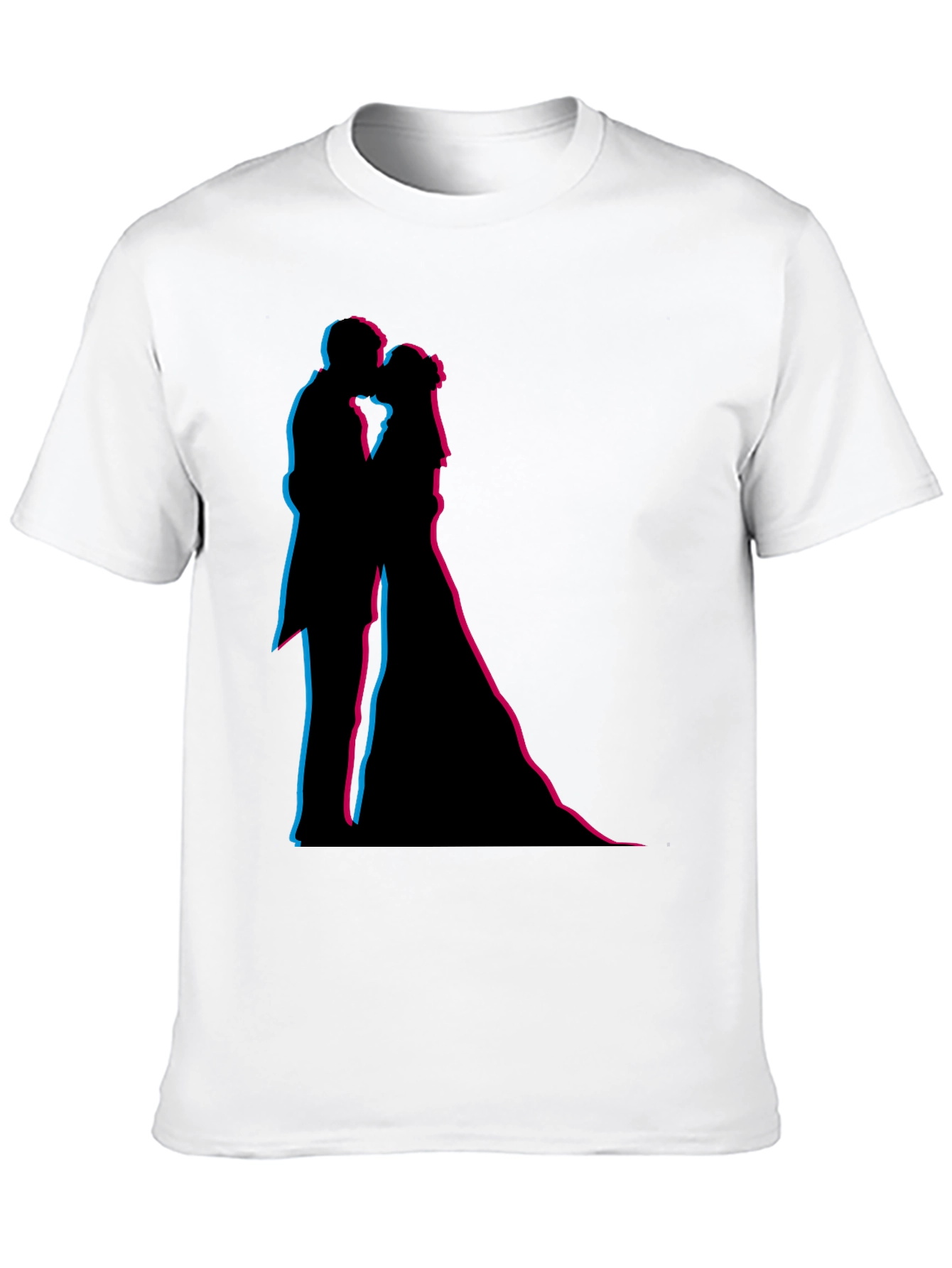 Silhouette Kiss Black T-Shirt