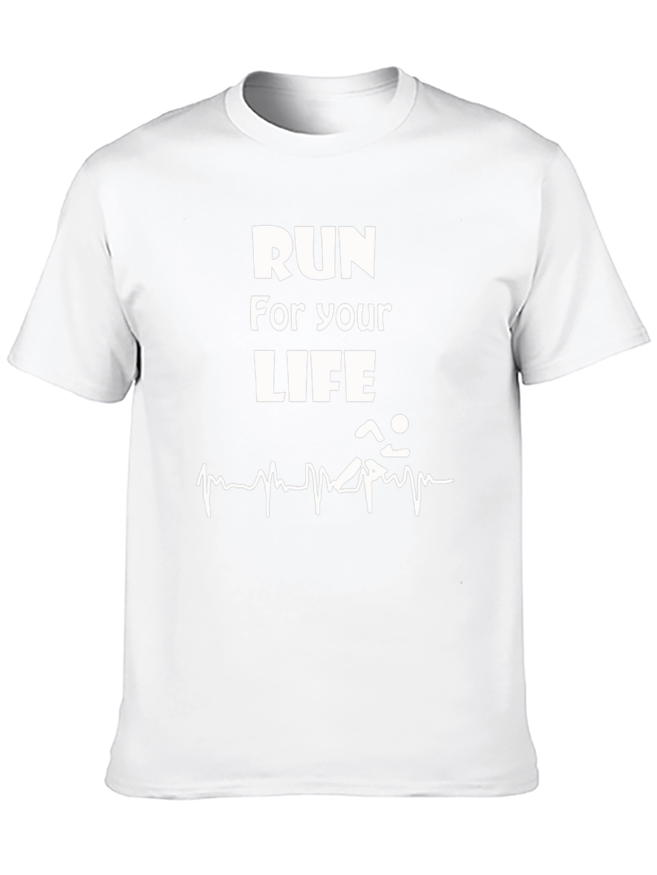 Run For Your Life Graphic Tee - Black