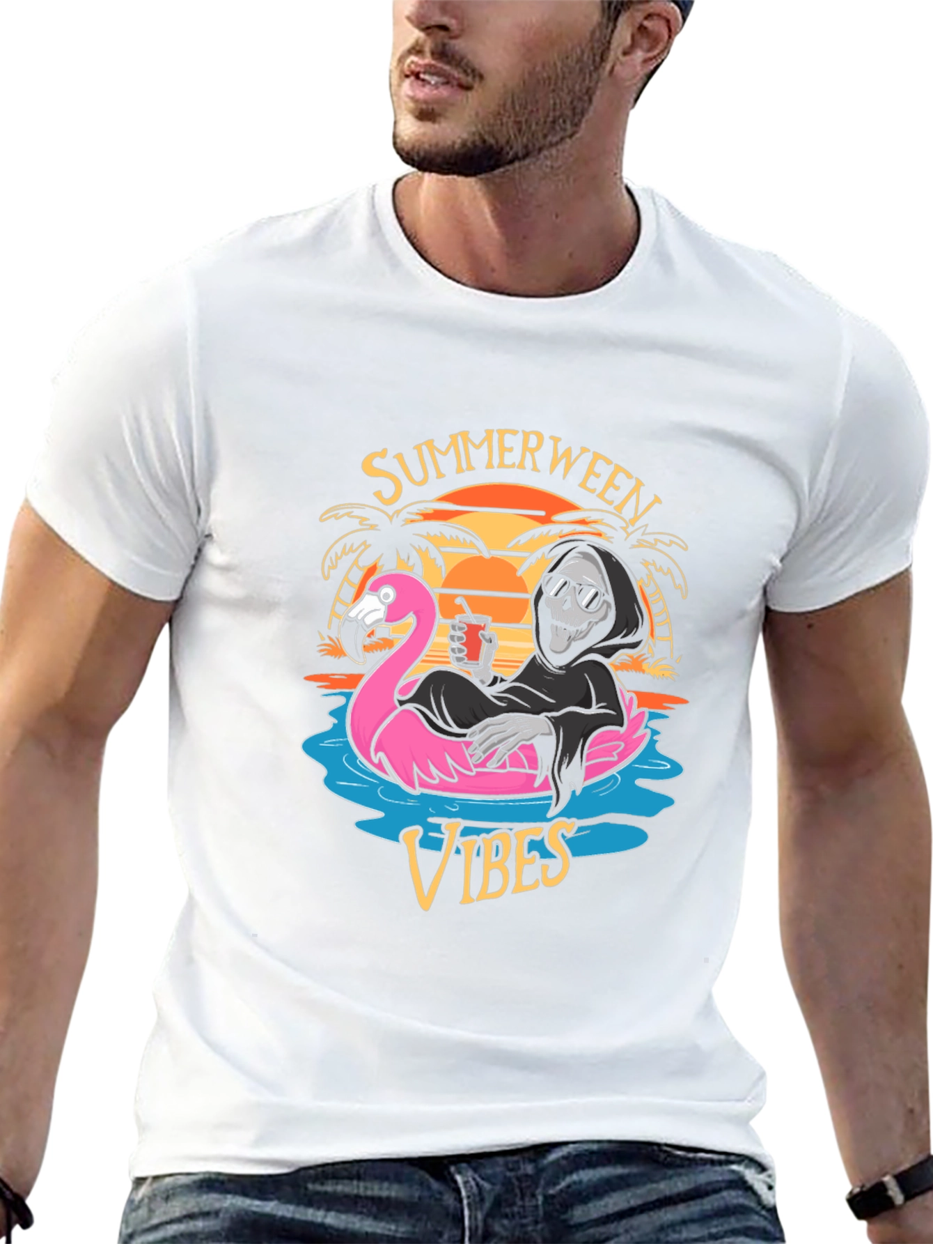 Summerween Vibes Graphic T-Shirt