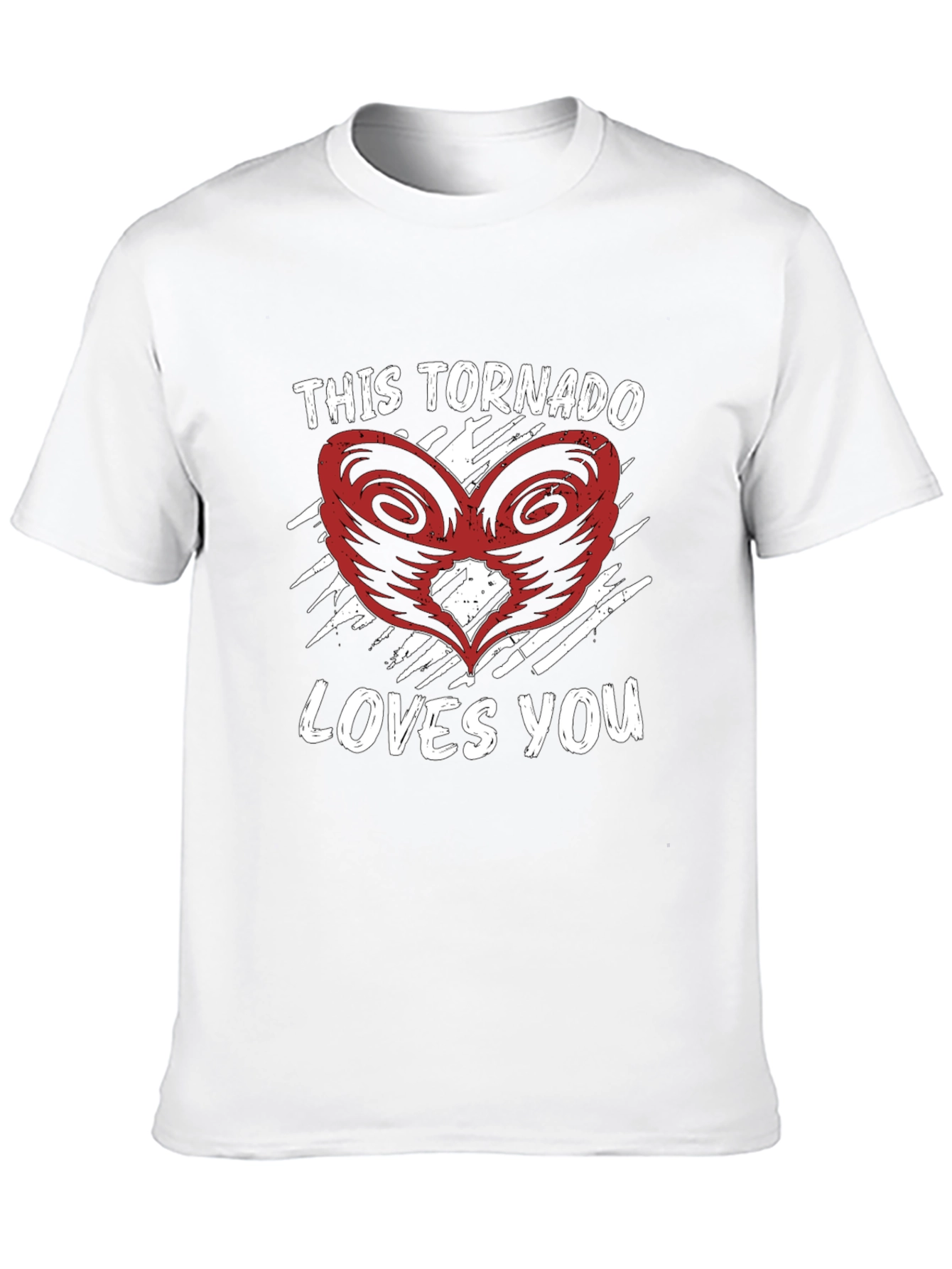 This Tornado Loves You Novelty Graphic Tee