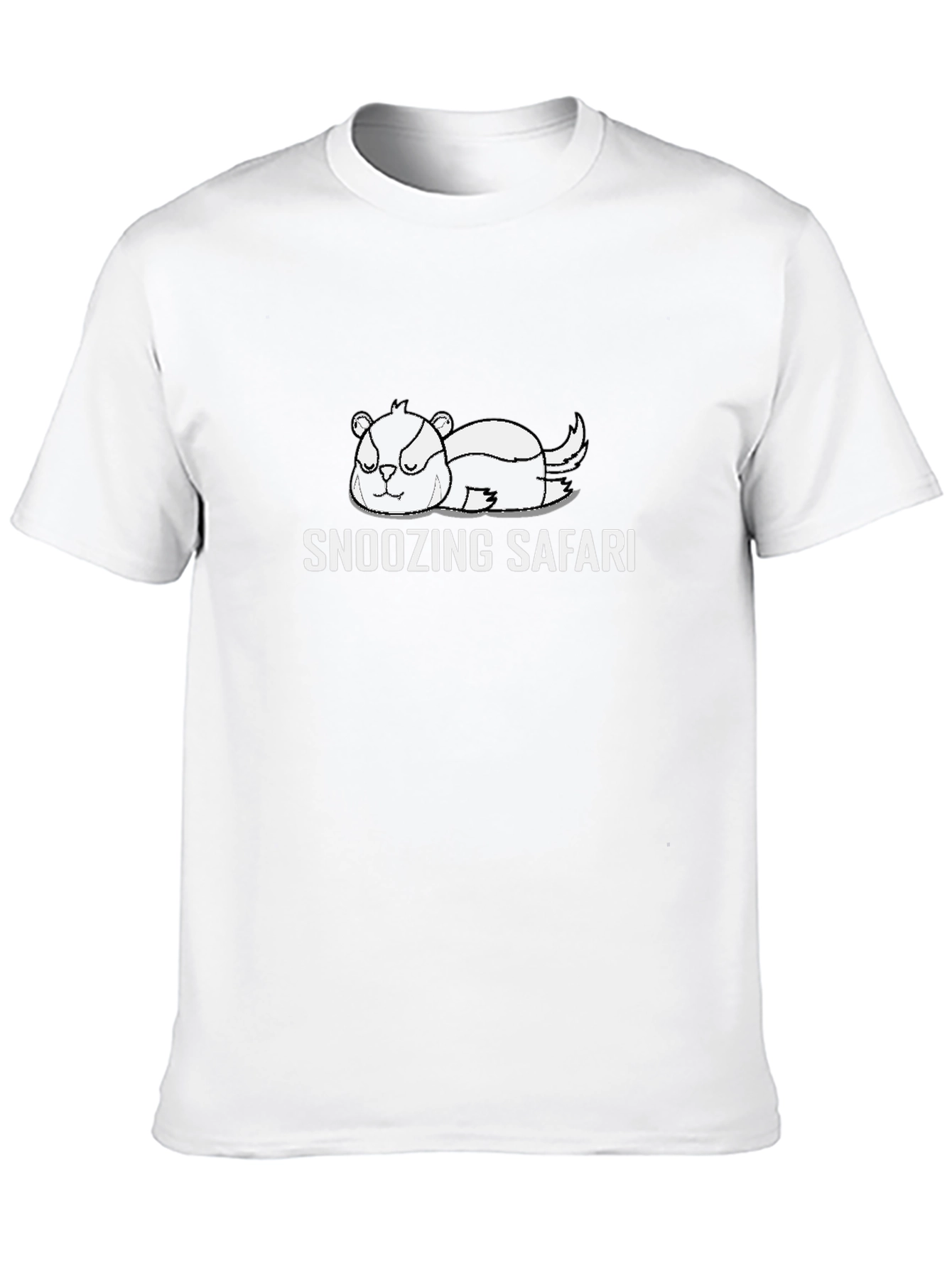 Snoozing Safari Graphic Tee - Relaxed Fit