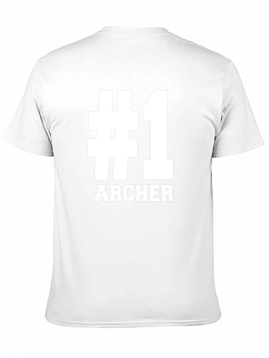 #1 Archer T-Shirt - Black Graphic Tee for Archery Fans