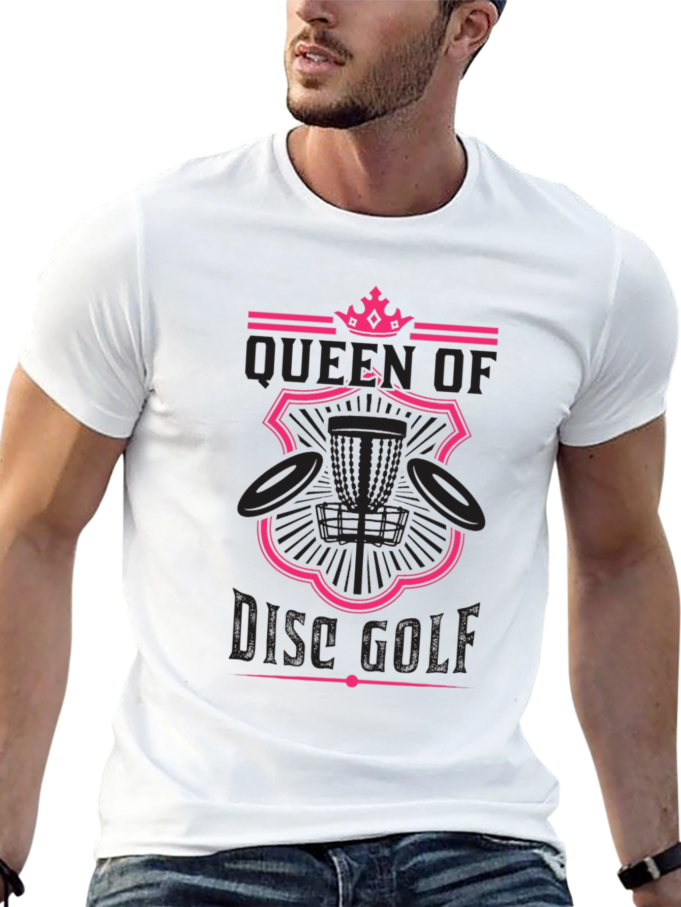 Queen of Disc Golf T-Shirt - Black