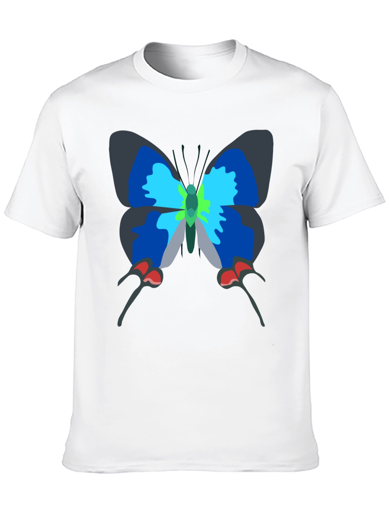 Butterfly Graphic Tee - Casual Black T-Shirt