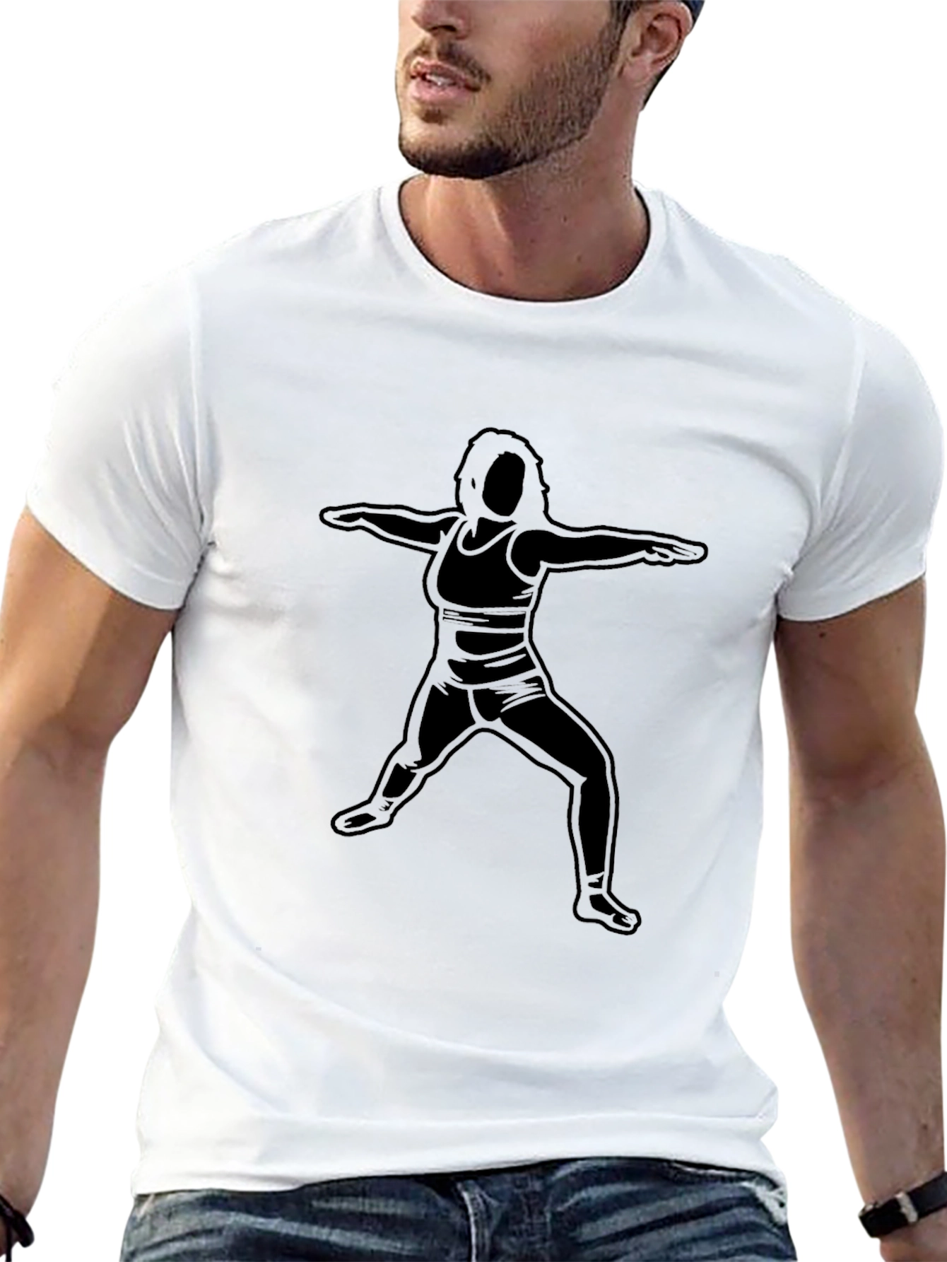 Yoga Pose Graphic Tee - Casual Comfort