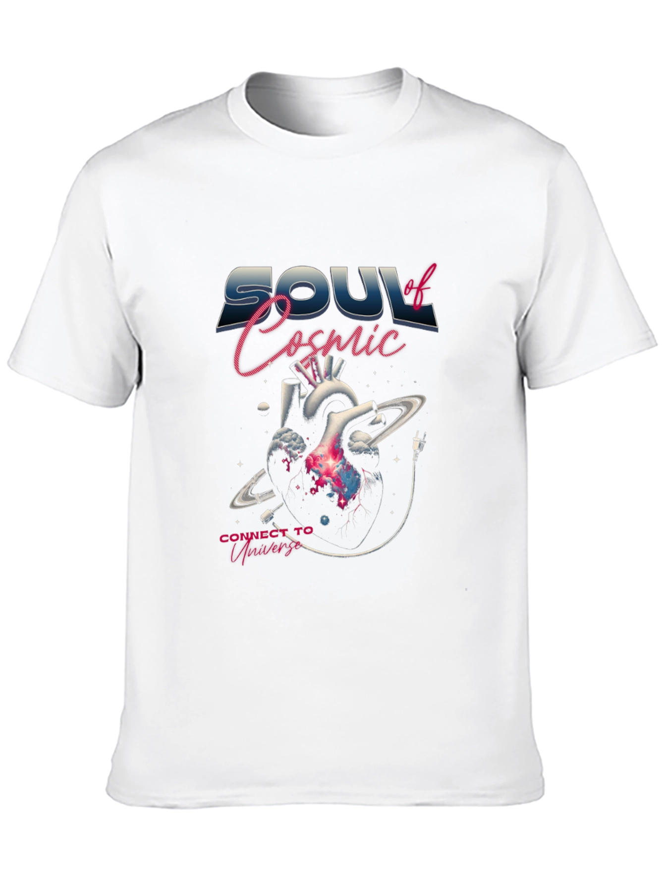 Soul of Cosmic Universe Black T-Shirt