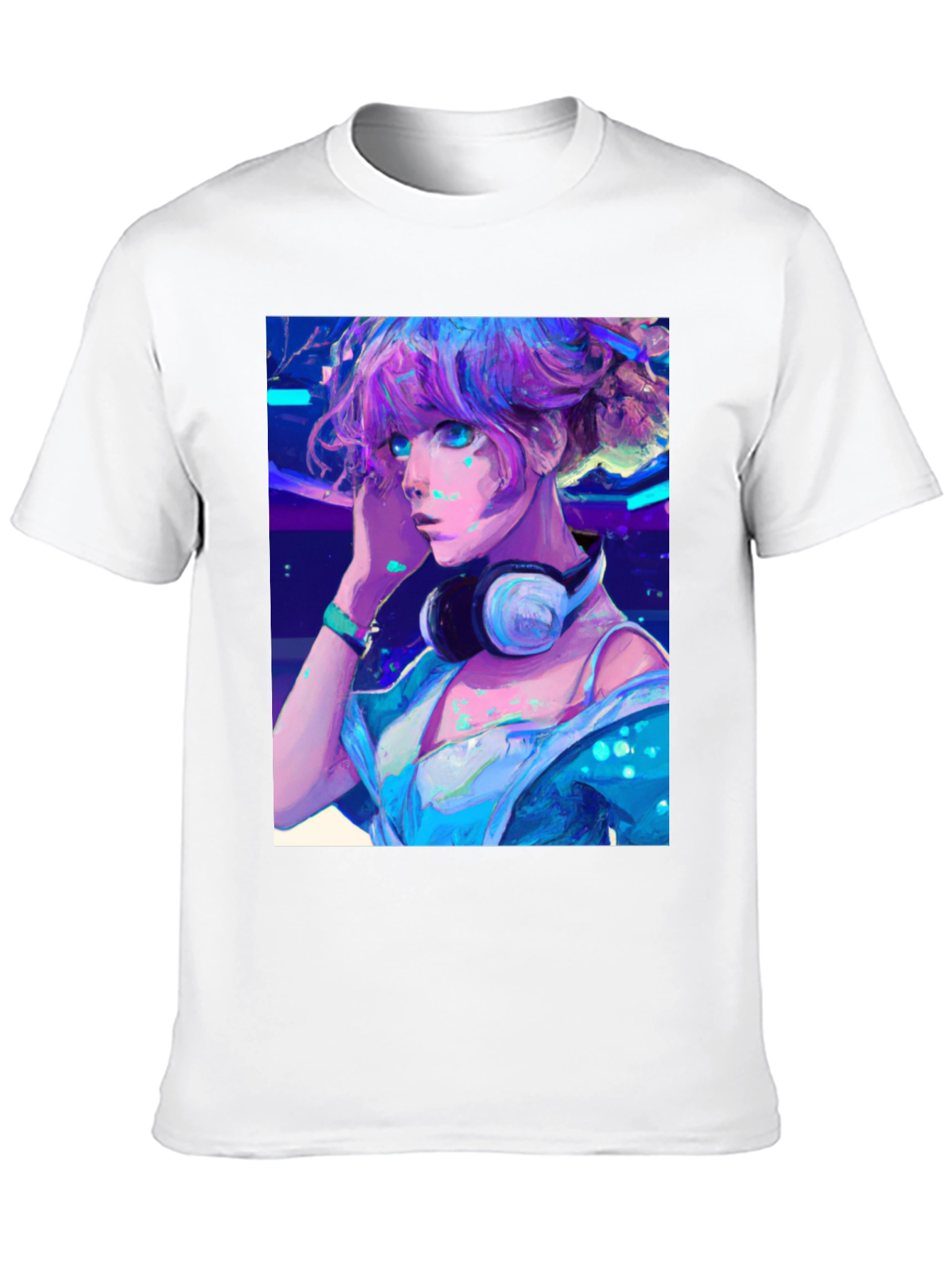 Anime Girl Graphic Tee - Cool Manga Shirt