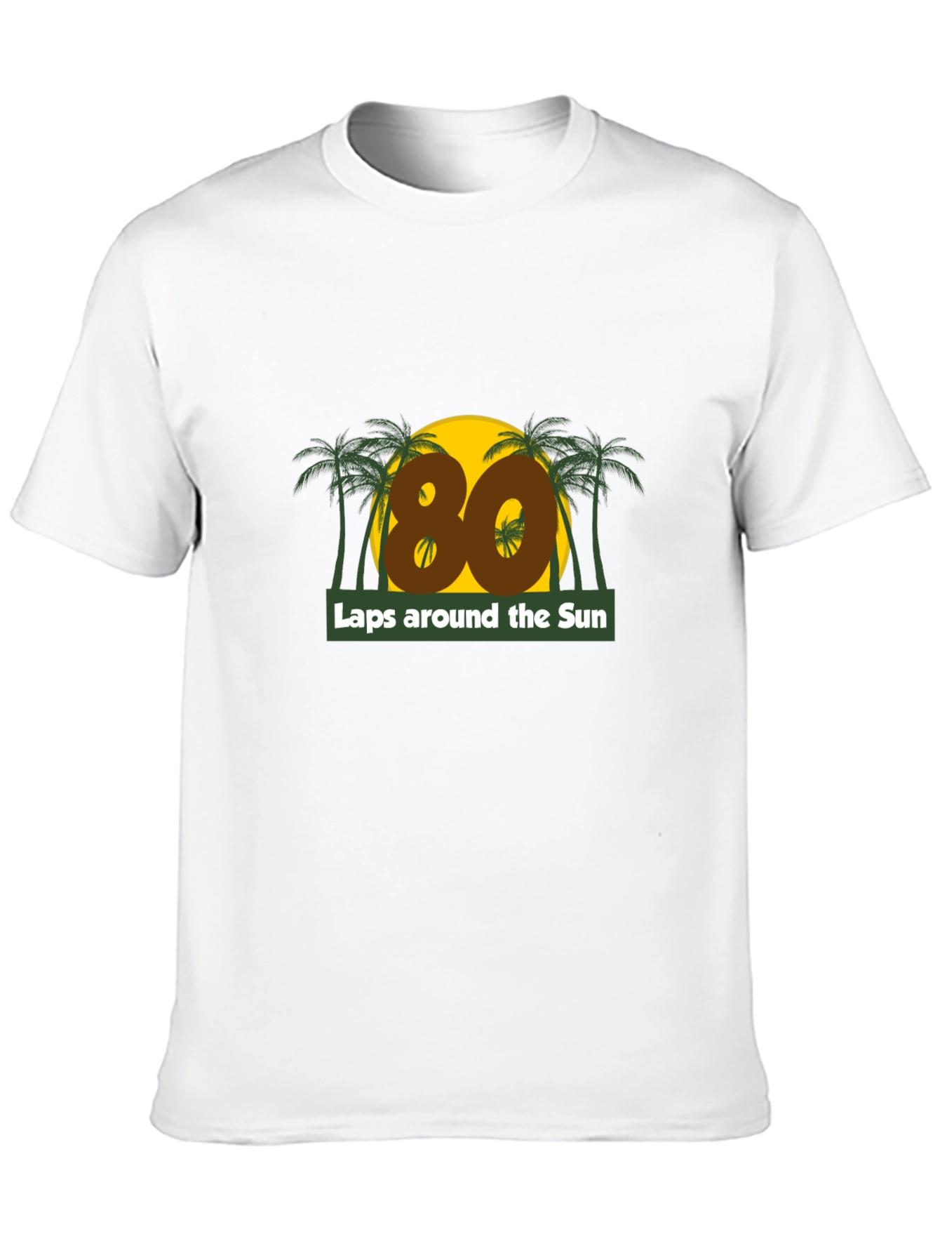 80 Laps Around the Sun Graphic T-Shirt