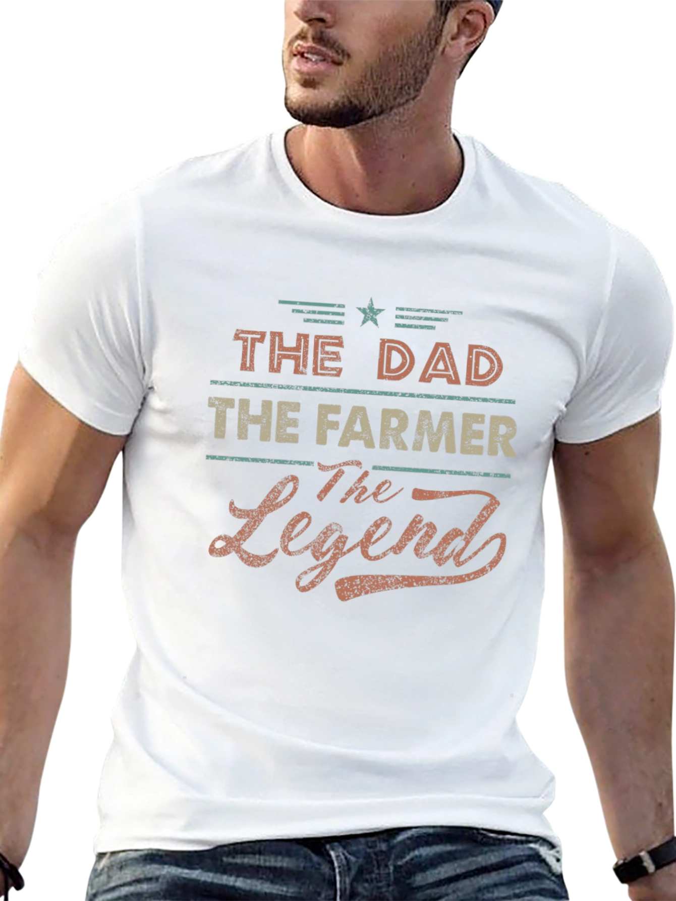 The Dad The Farmer The Legend Graphic Tee